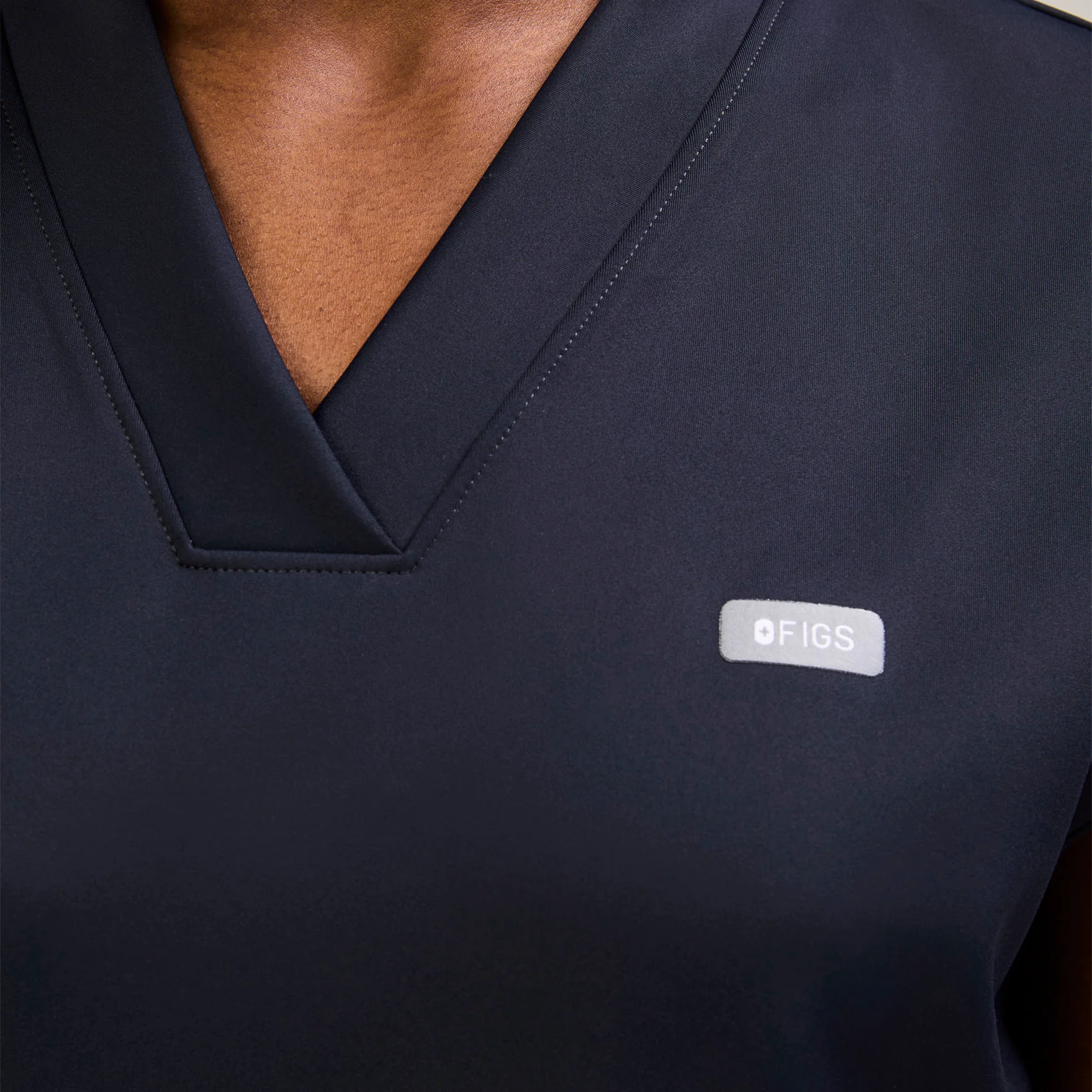 women's Navy Mira FORMx V-Neck - Scrub Top™ - Image 7