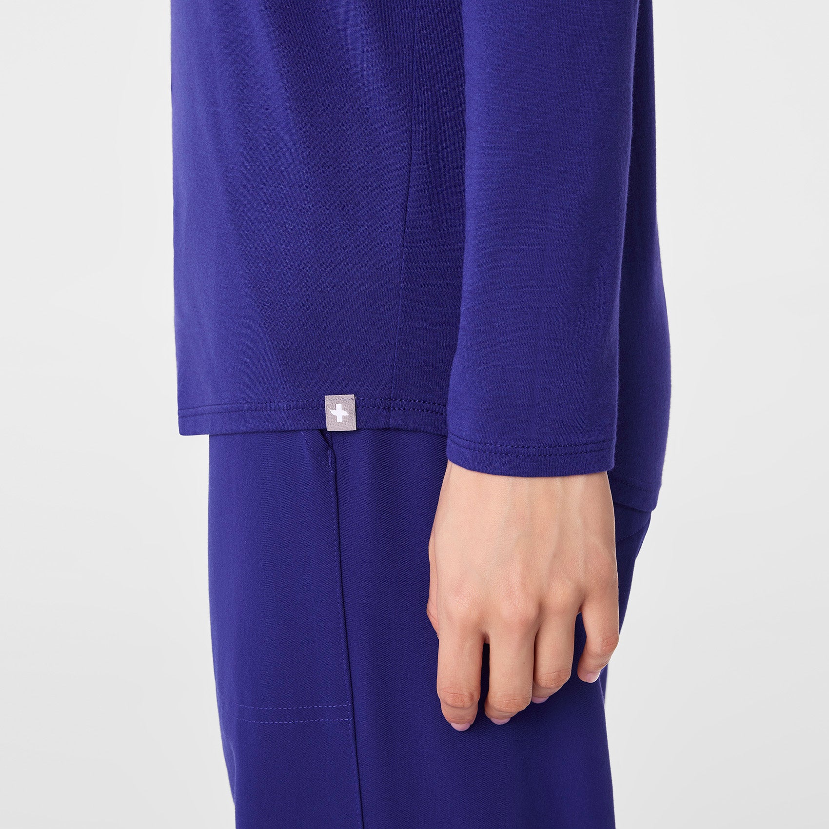 Women's Deep Royal Blue Supersoft - Longsleeve Underscrub - Image 6