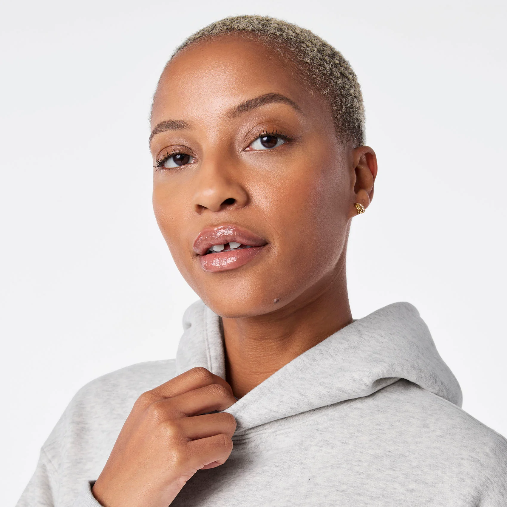 women's Heather Grey Off-Shift - Hoodie Sweatshirt™ - Image 6