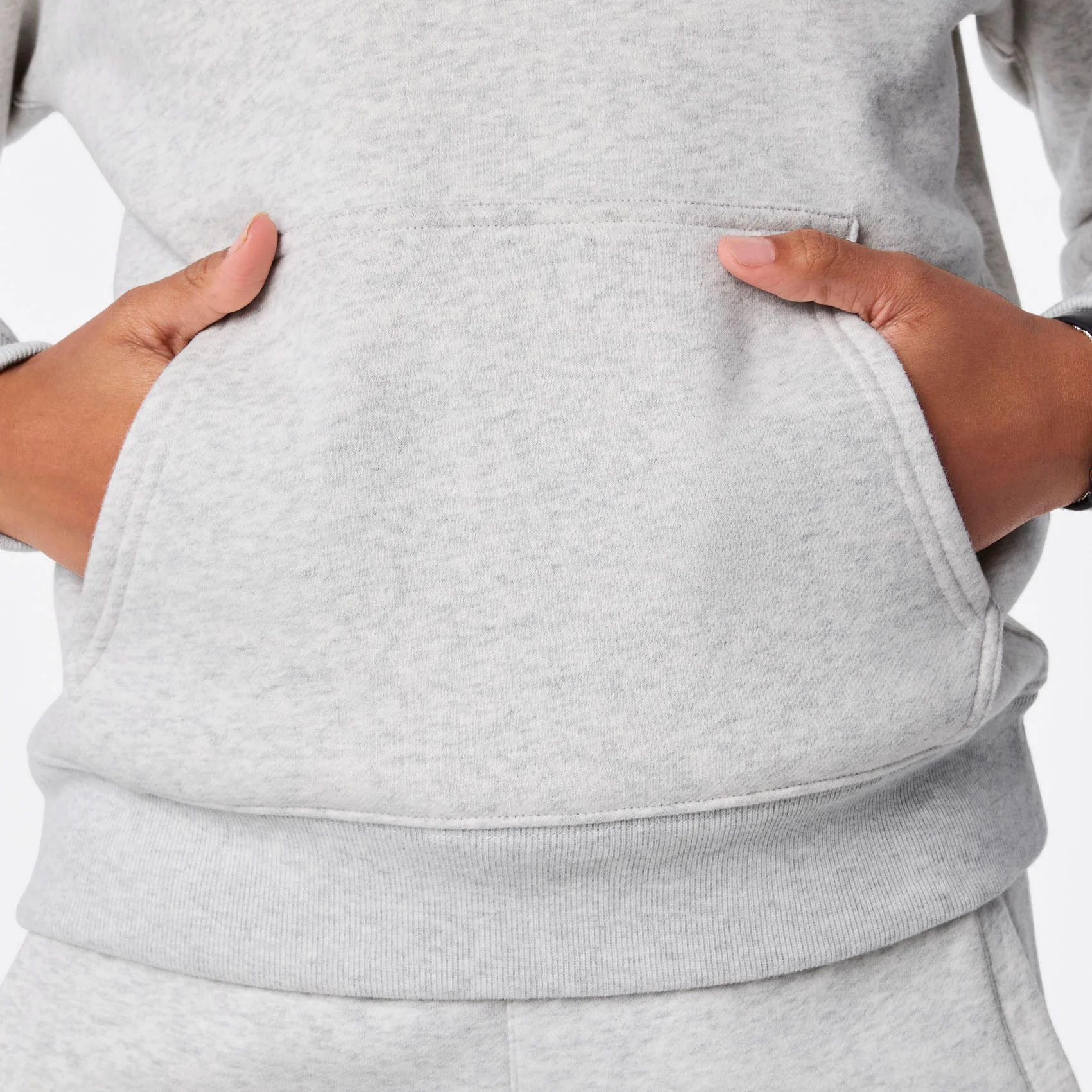 women's Heather Grey Off-Shift - Hoodie Sweatshirt™ - Image 8