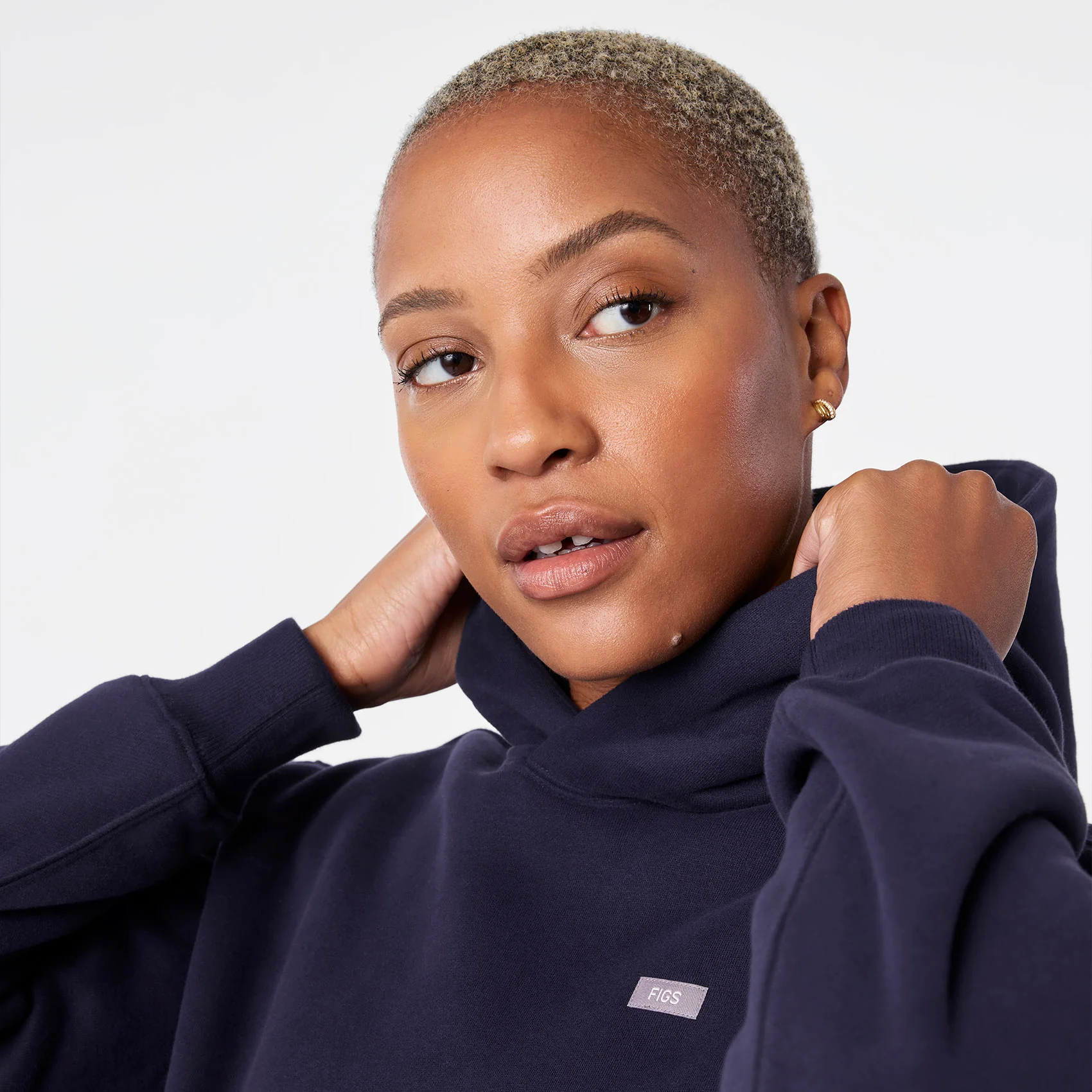 women's Navy Off-Shift - Hoodie Sweatshirt™ - Image 6
