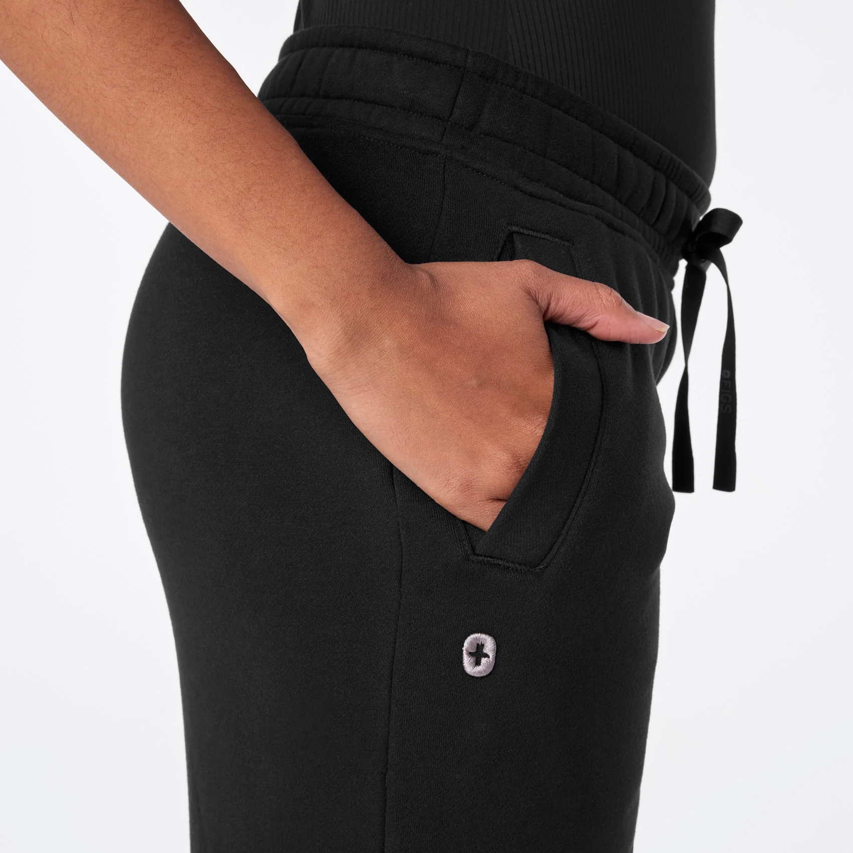 women's Black Off-Shift Wide Leg - Sweatpant™ - Image 7