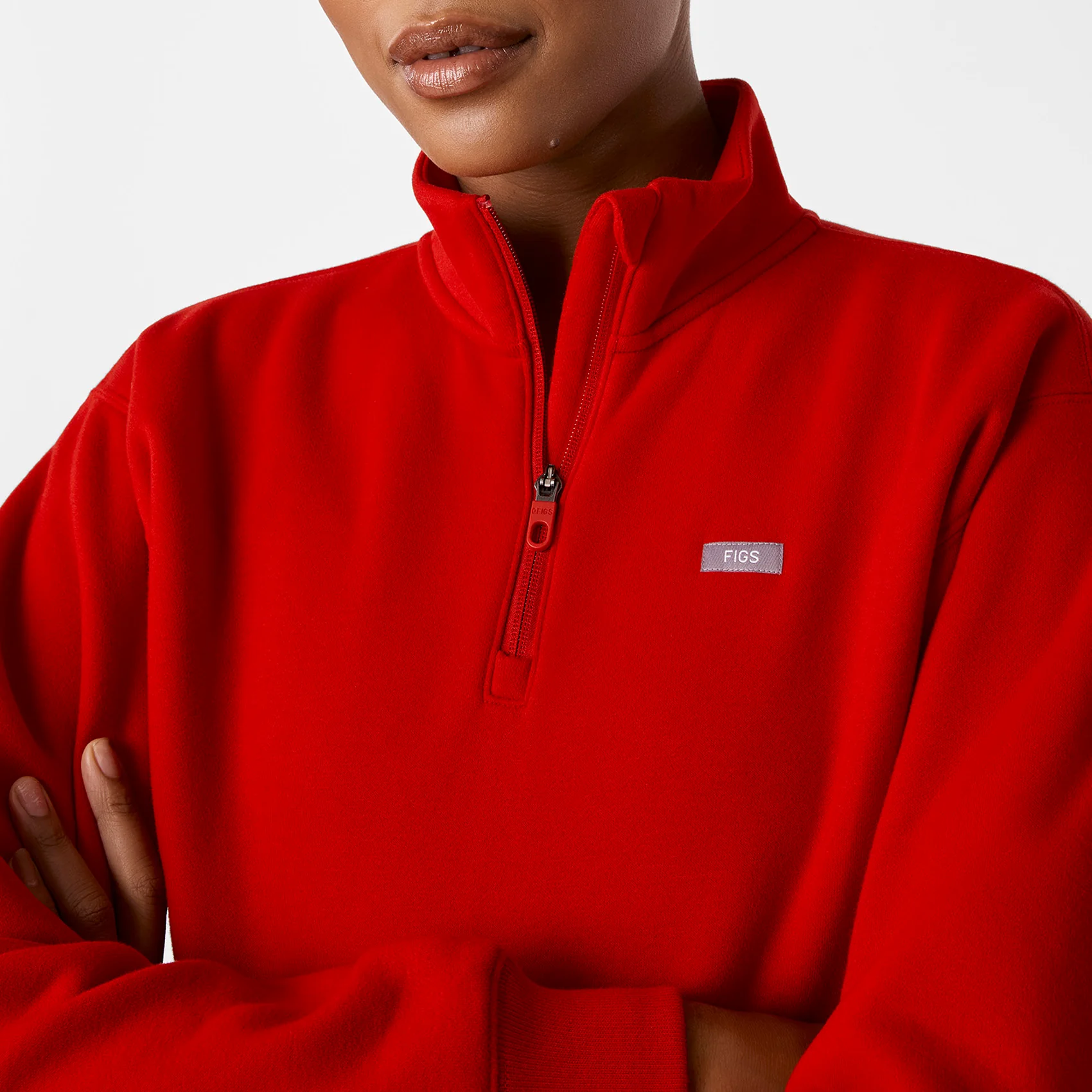 women's Winning Red Off-Shift ¼ Zip - Sweatshirt™ - Image 6