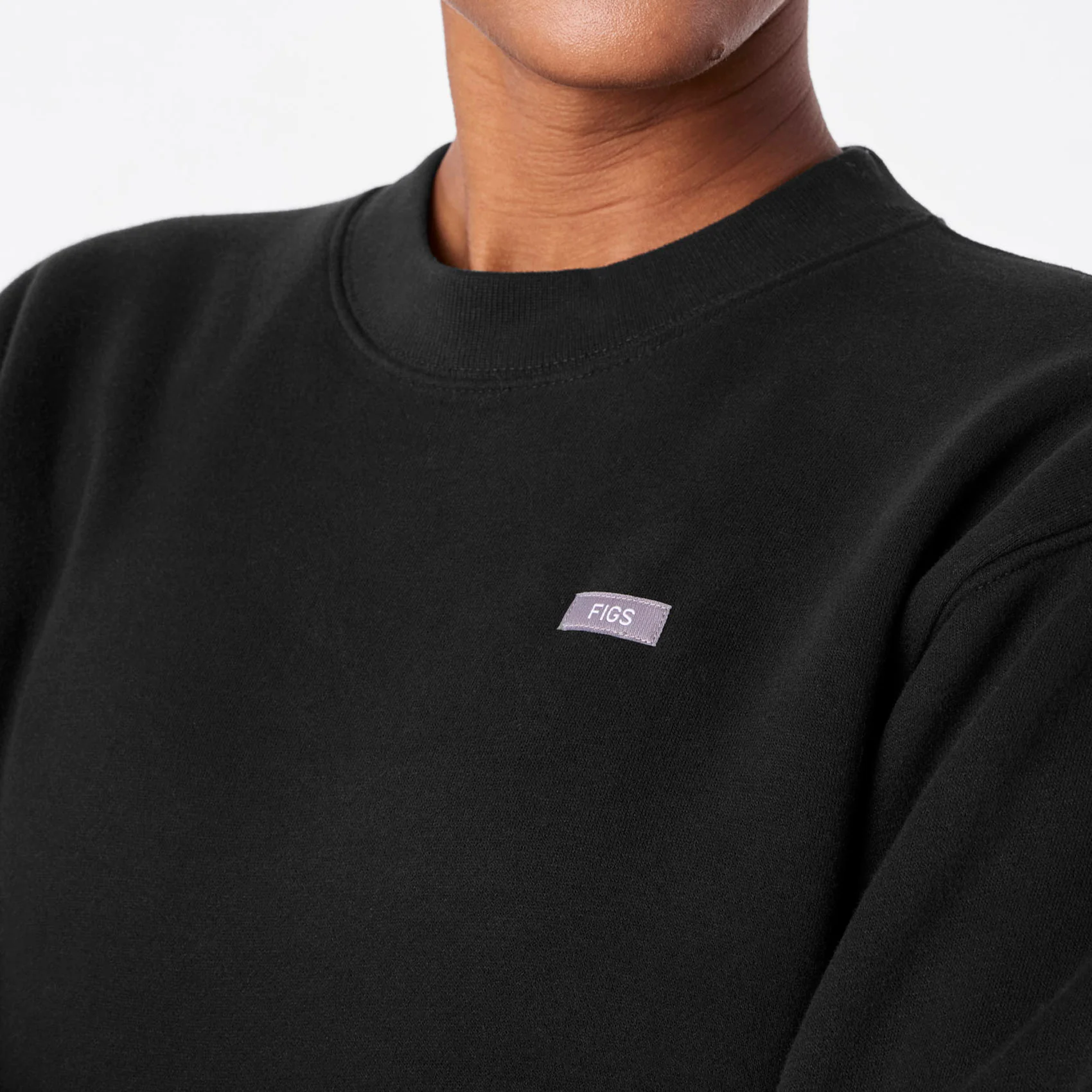 women's Black Off-Shift Relaxed - Crewneck Sweatshirt™ - Image 6