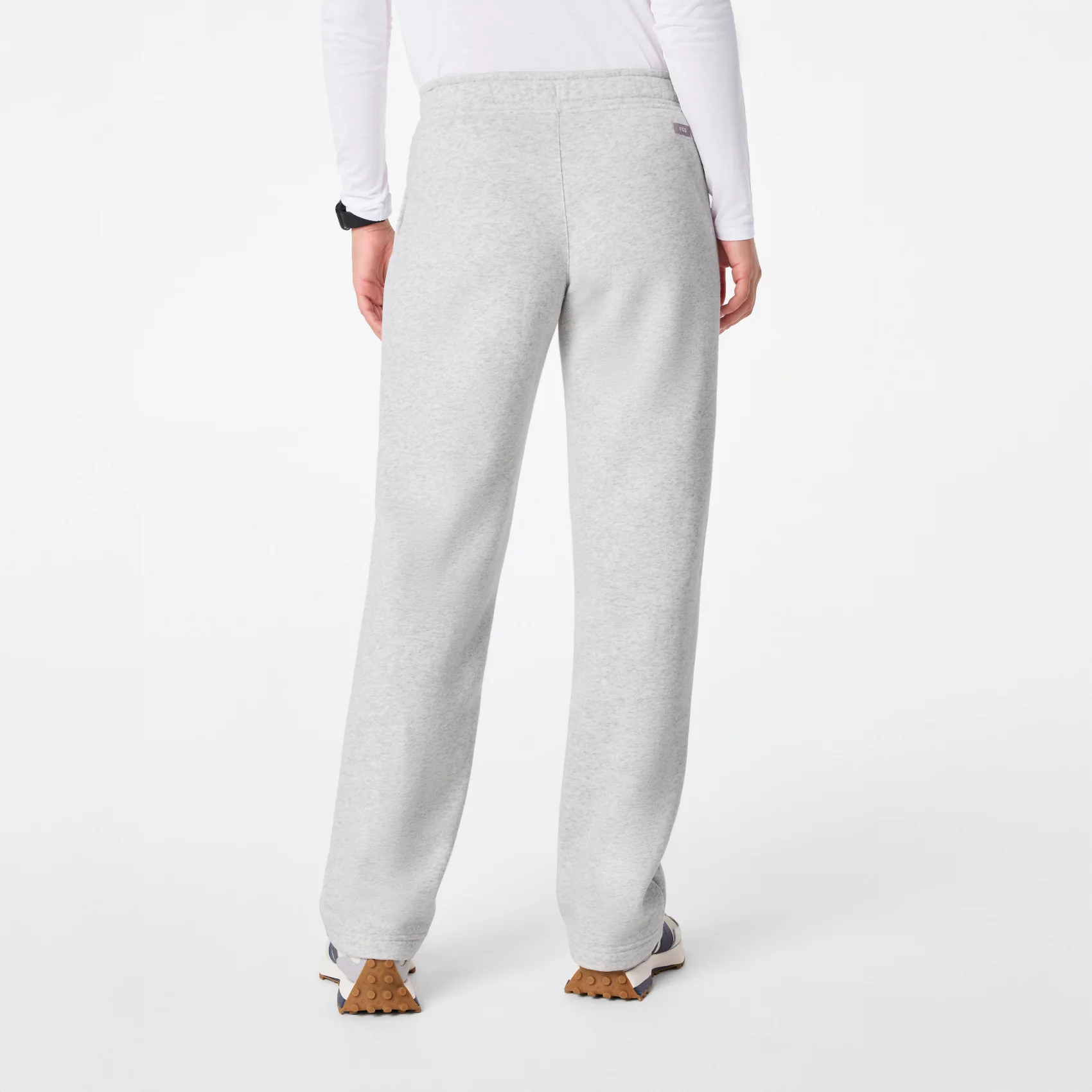 women's Heather Grey Off-Shift Straight Leg - Sweatpant™ - Image 4