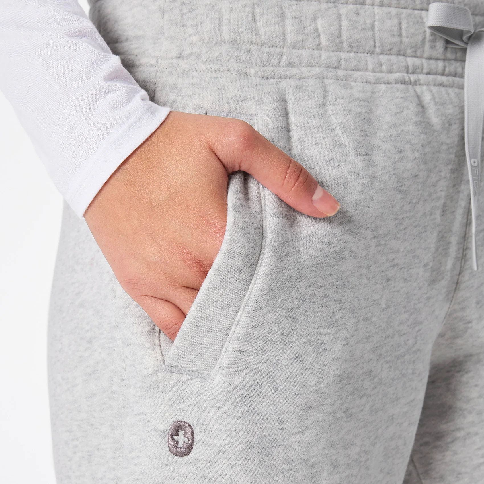 women's Heather Grey Off-Shift Straight Leg - Sweatpant™ - Image 6