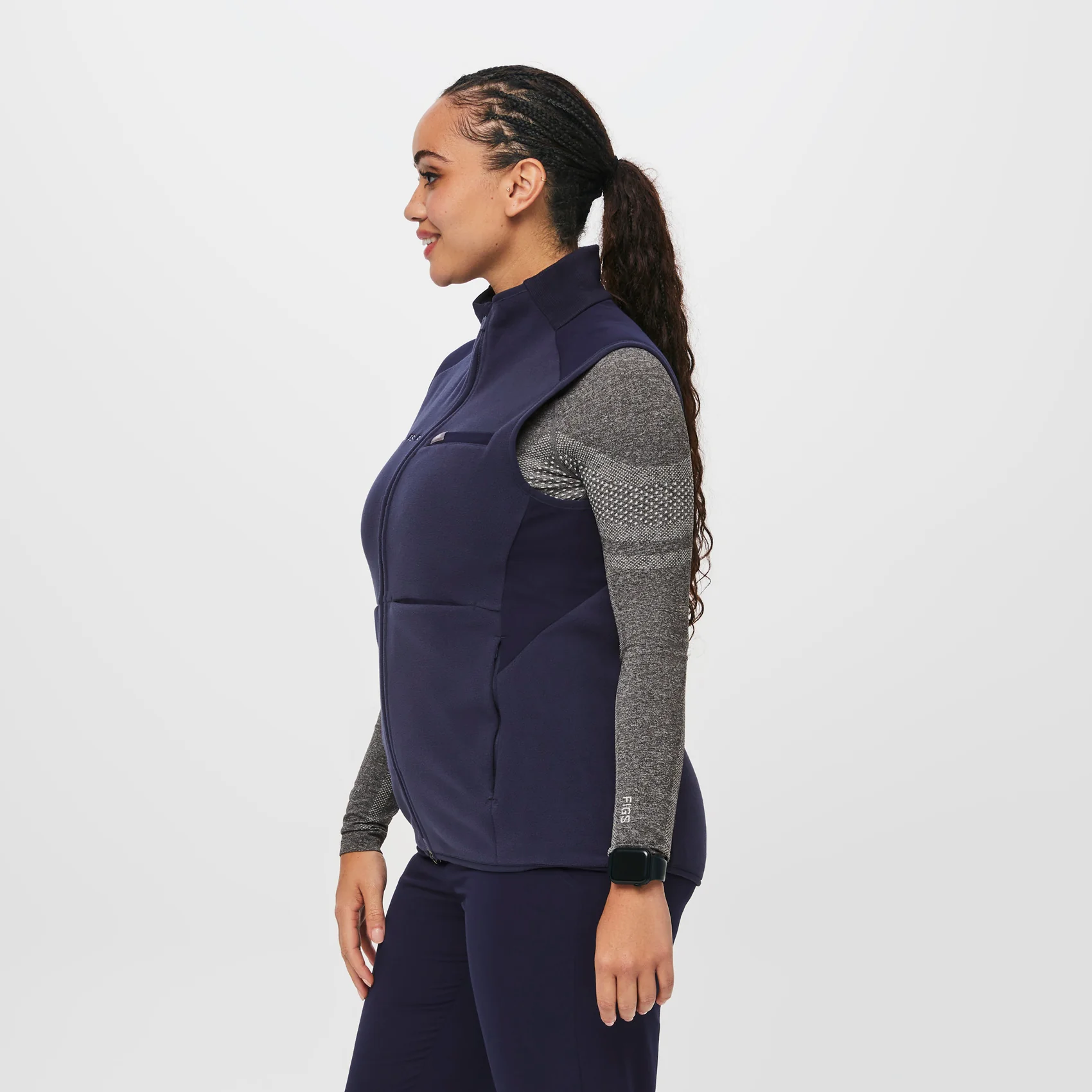 Women's Navy On-Shift™ - Fleece Vest - Image 3