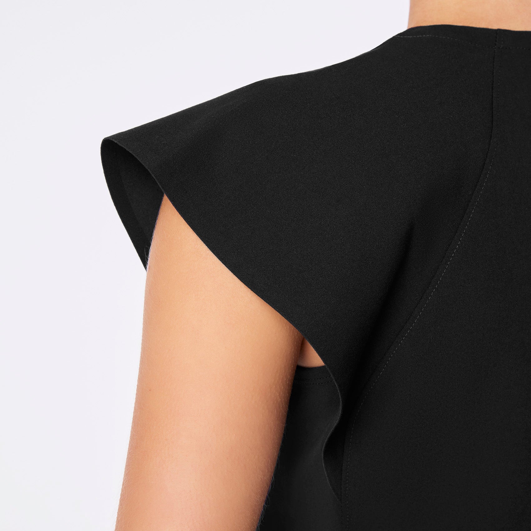 women's Black Orillia Slim Scoop Neck - Scrub Top - Image 5