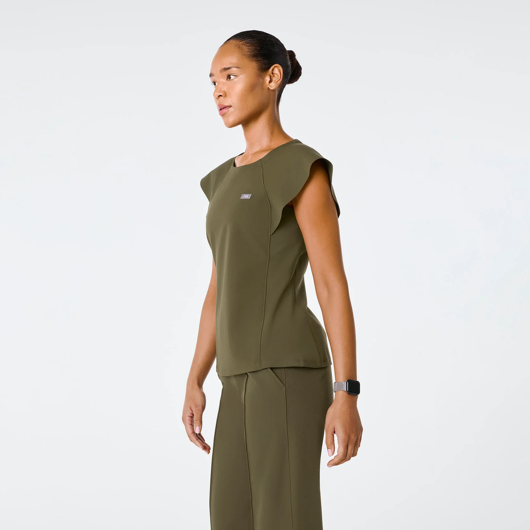 women's Spruce Orillia Slim Scoop Neck - Scrub Top - Image 3