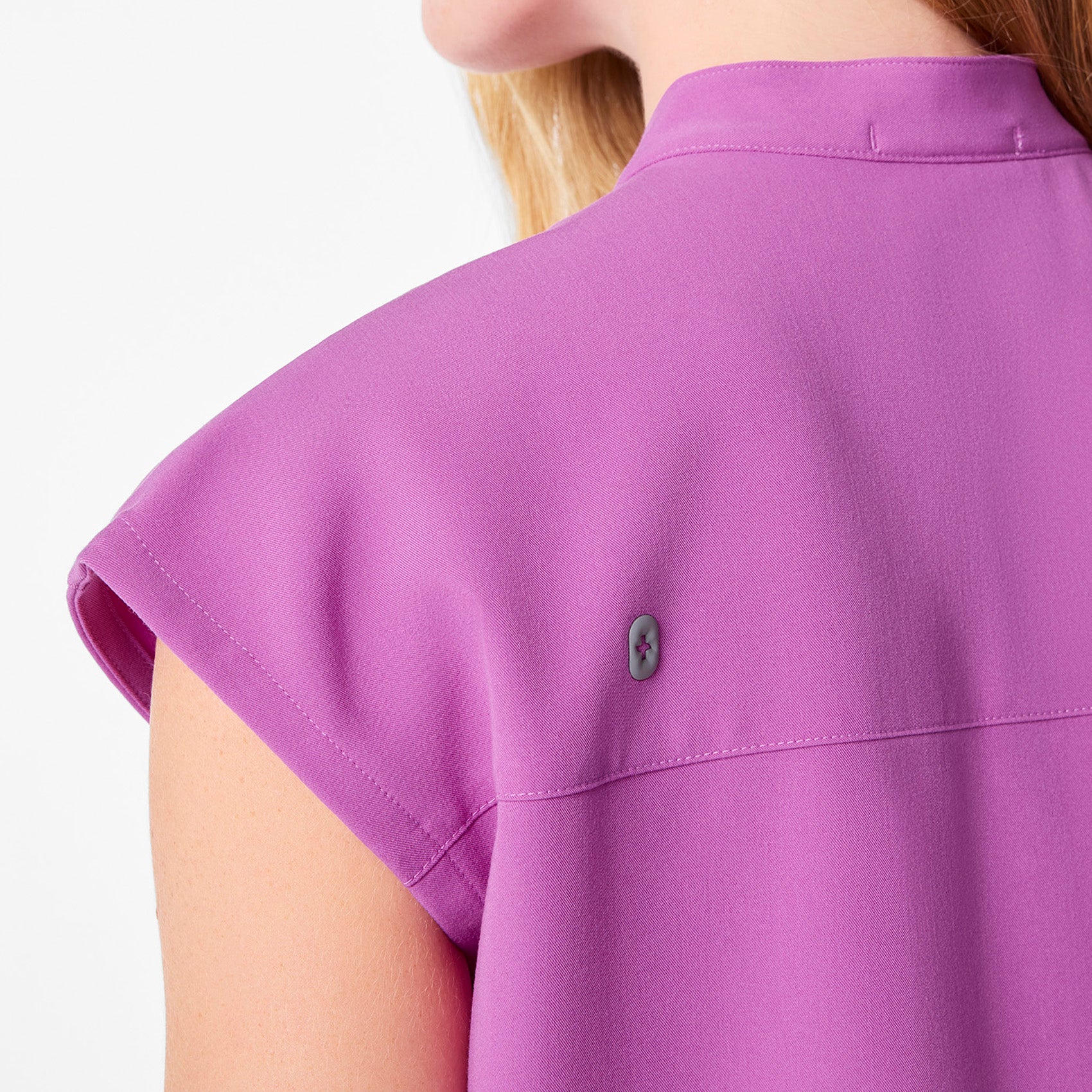 women's Ultraberry Payson Relaxed Henley - Scrub Top - Image 6