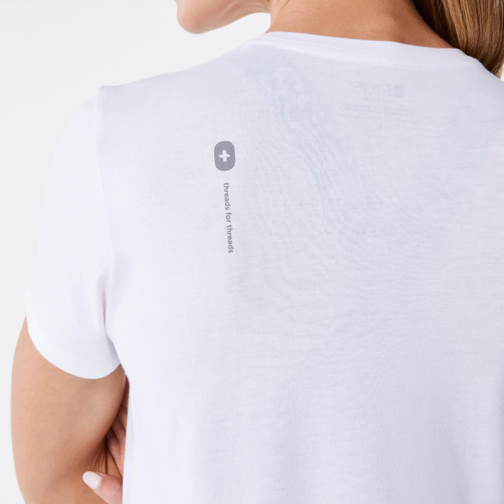 women's White Podiatrist Supersoft - Shortsleeve Underscrub - Image 5