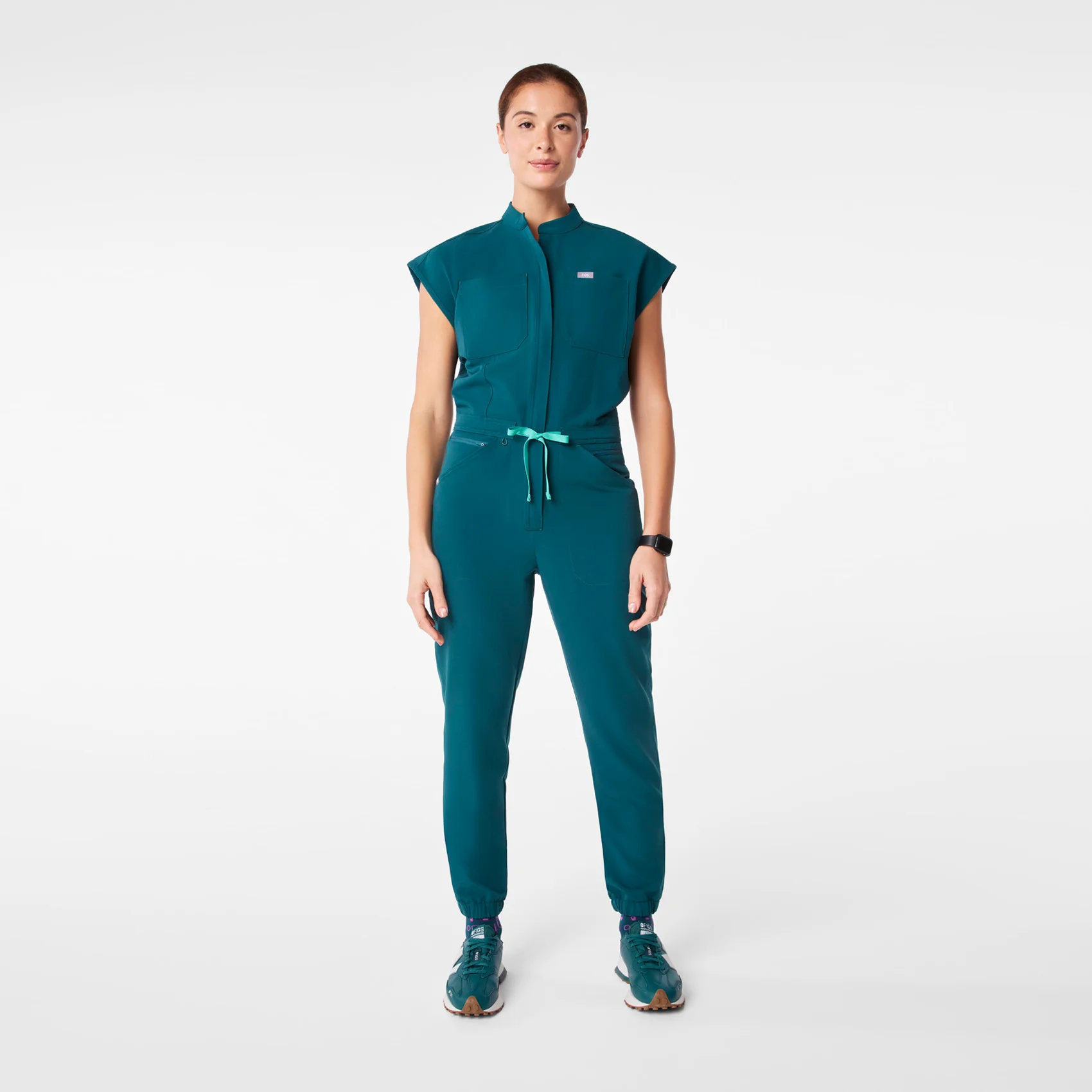 women's Caribbean Blue Rafaela Cargo - ScrubJumpsuit™