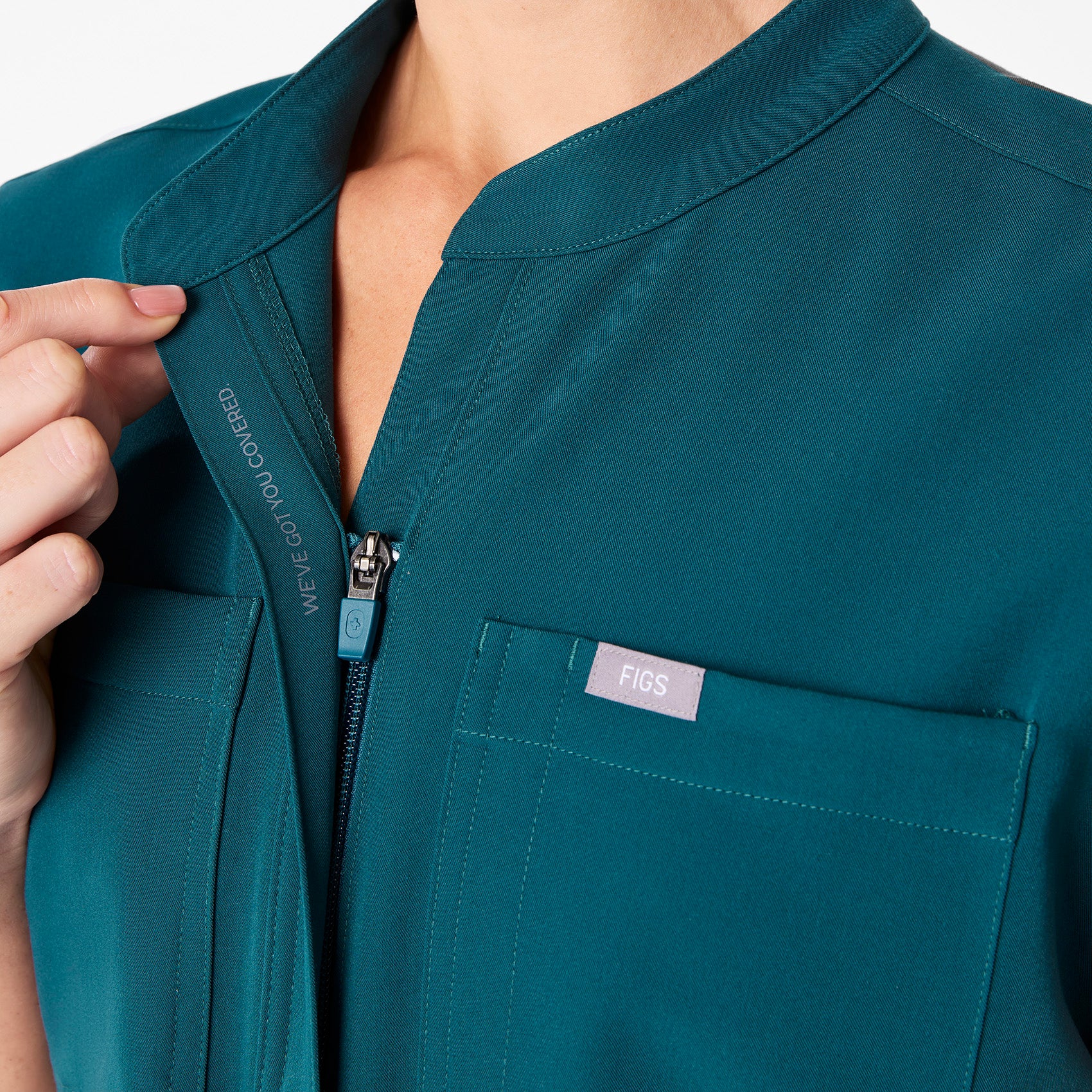 women's Caribbean Blue Rafaela Cargo - ScrubJumpsuit™ - Image 5