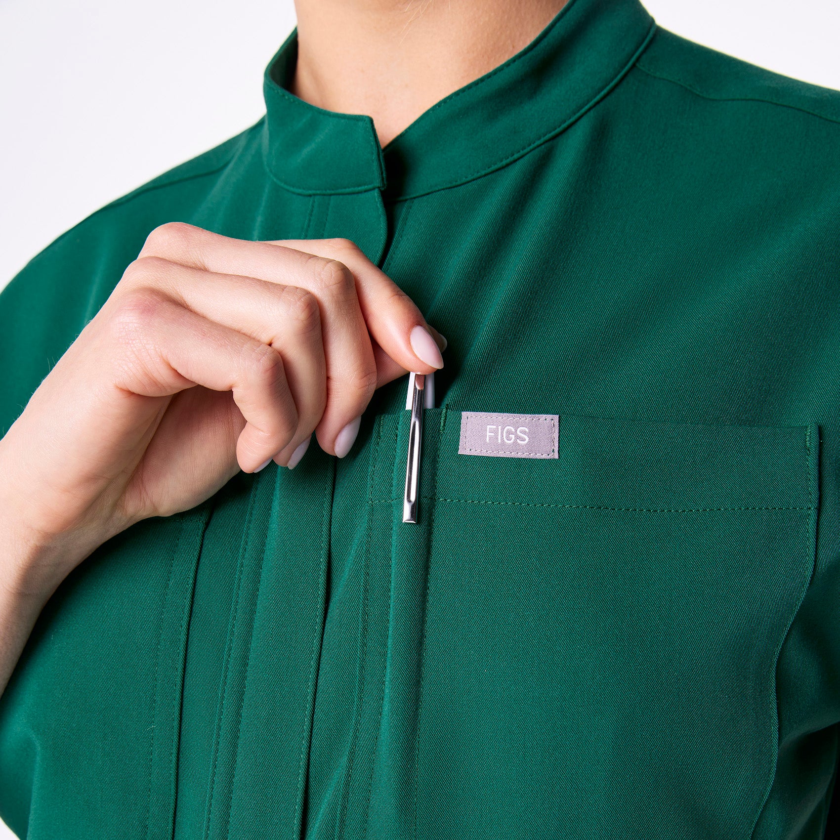 women's Hunter Green  Rafaela Cargo Jogger - ScrubJumpsuit™ - Image 4