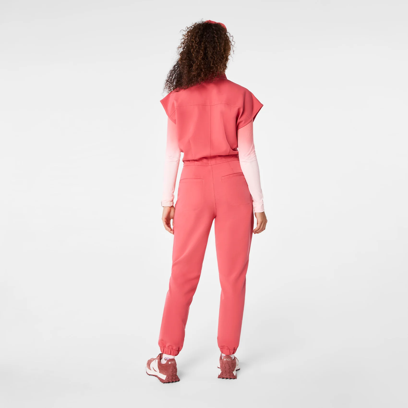 women's Pulmonary Pink Rafaela Cargo - ScrubJumpsuit™ - Image 2