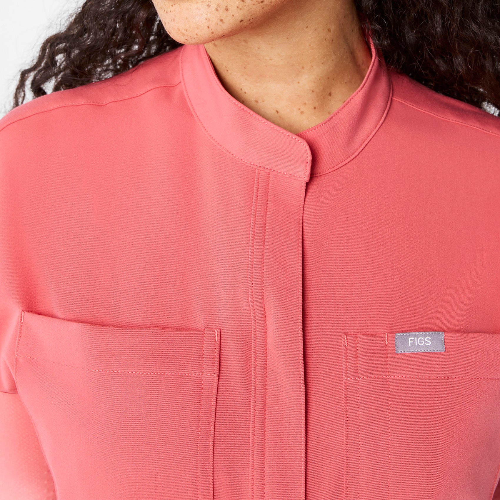 women's Pulmonary Pink Rafaela Cargo - Petite ScrubJumpsuit™ - Image 4