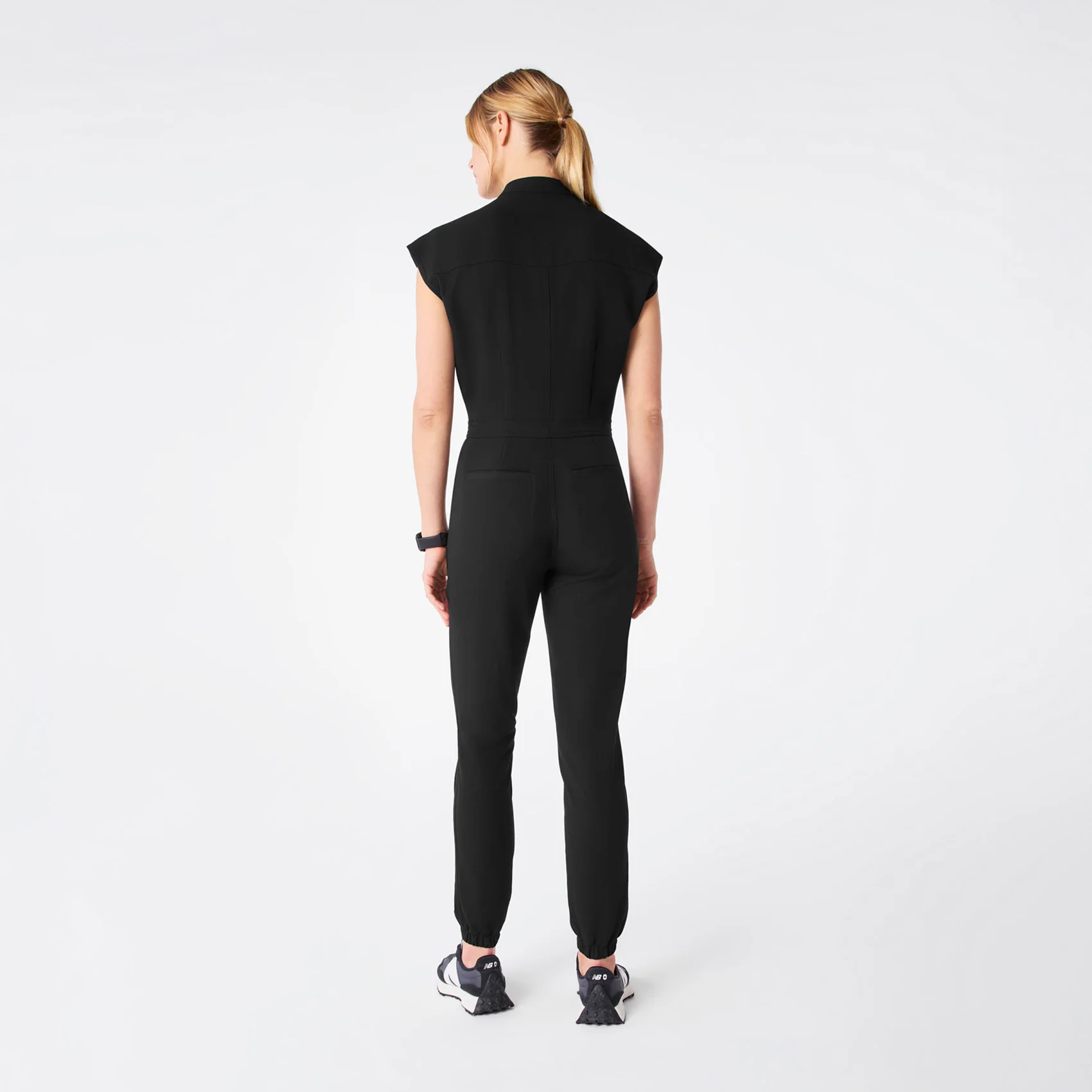 women's Black Rafaela Cargo Jogger - Tall ScrubJumpsuit™ - Image 2