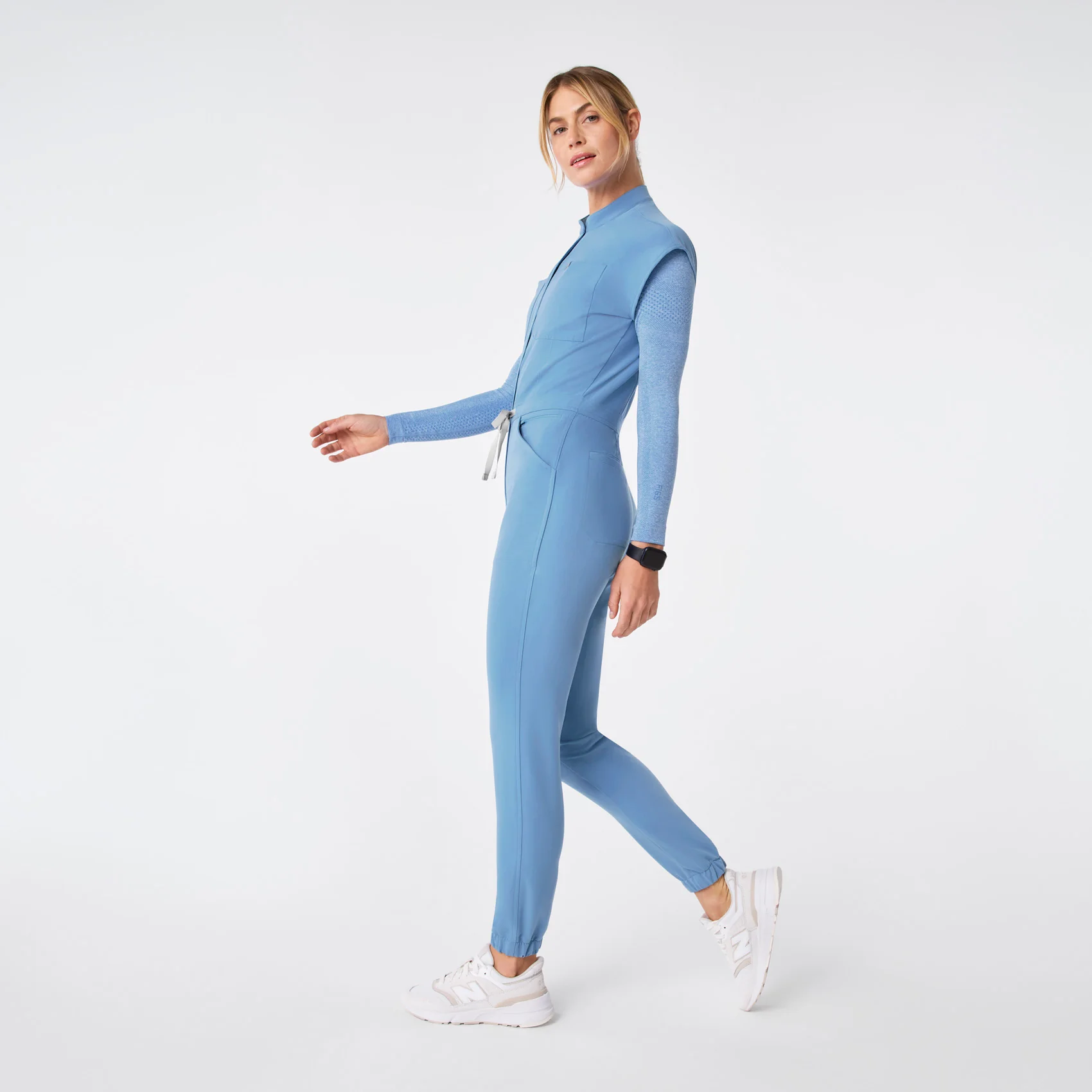 women's Ceil Blue Rafaela Cargo Jogger - Tall ScrubJumpsuit™ - Image 3