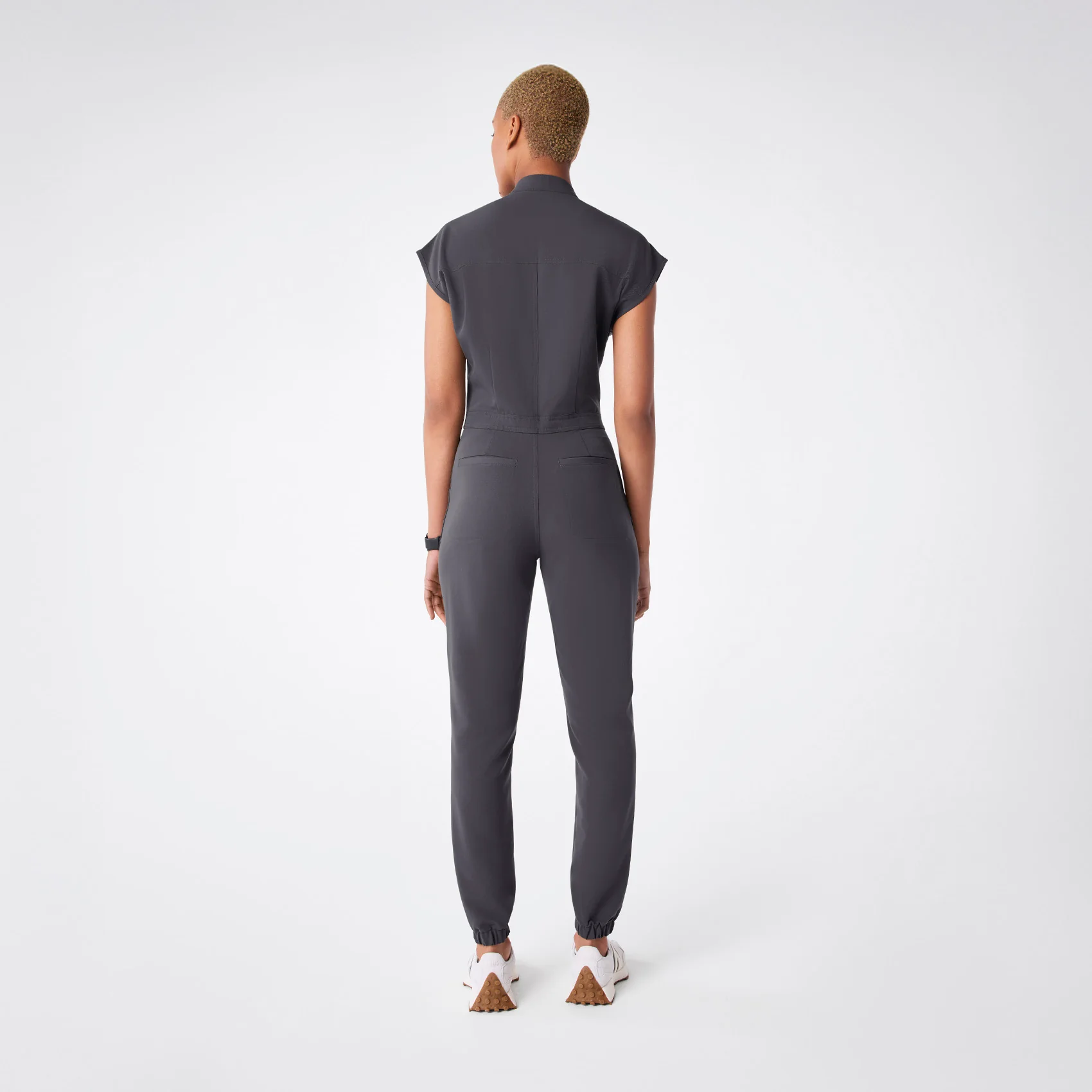 women's Charcoal Rafaela Cargo Jogger - Tall ScrubJumpsuit™ - Image 2