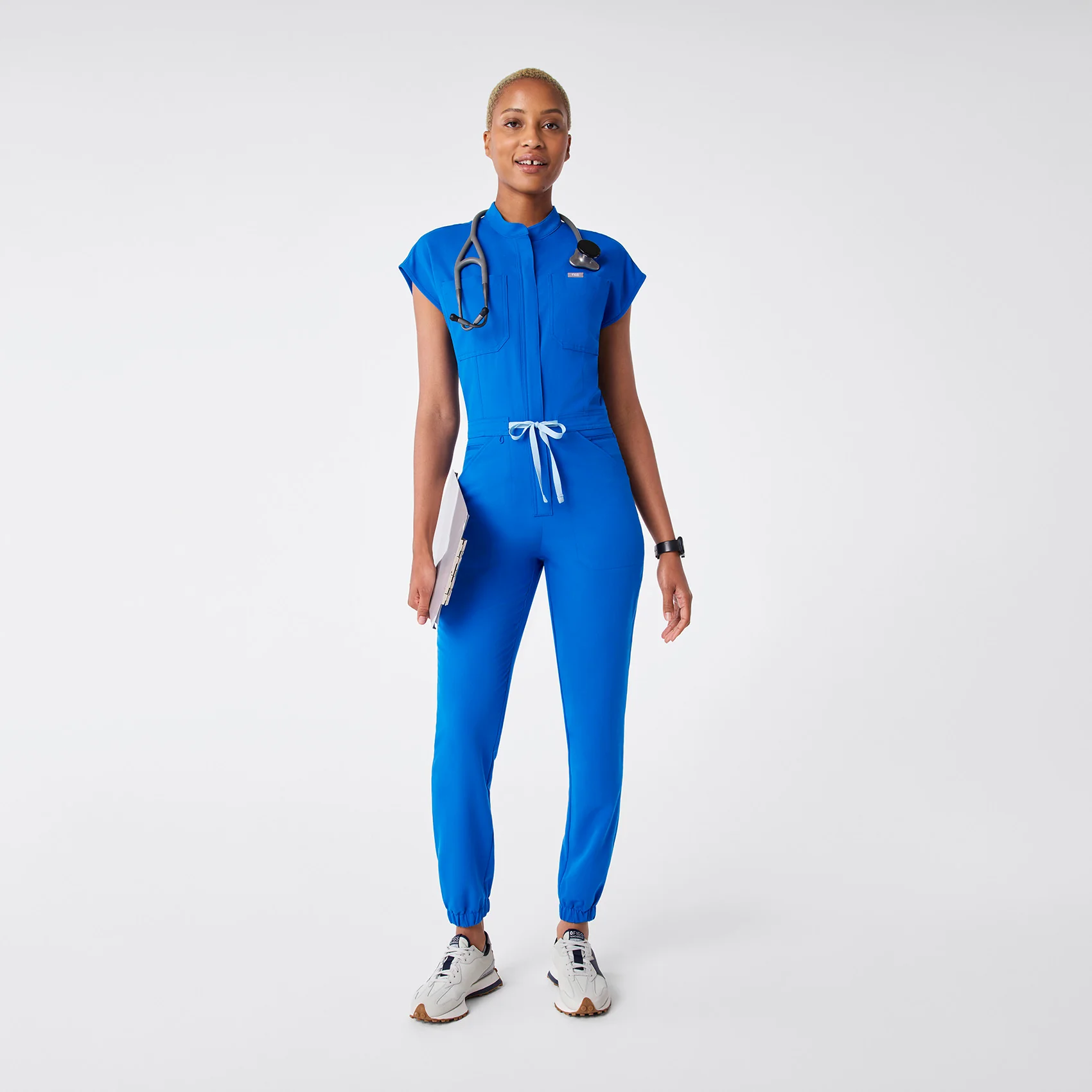 women's Royal Blue Rafaela Cargo Jogger - Tall ScrubJumpsuit™