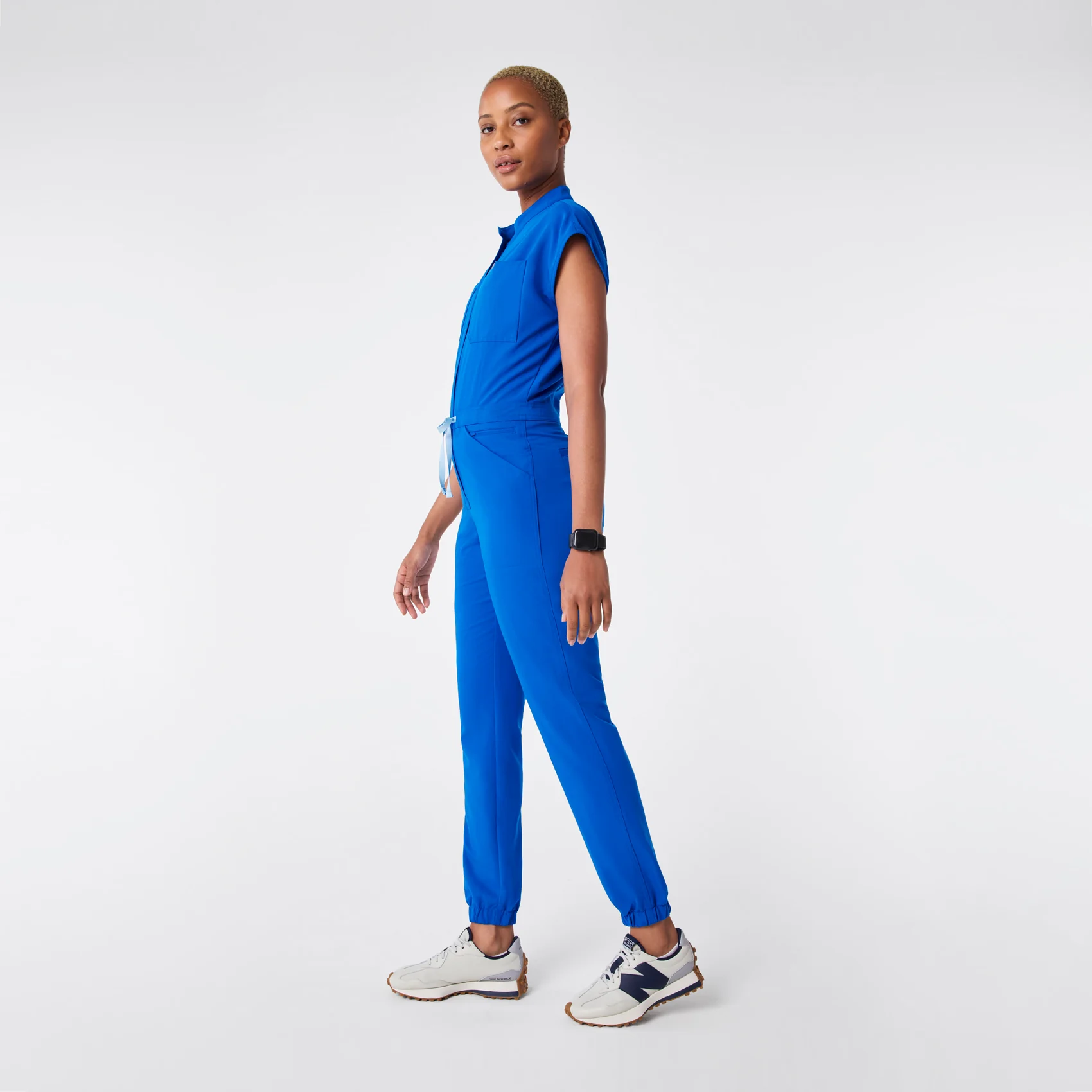 women's Royal Blue Rafaela Cargo Jogger - Tall ScrubJumpsuit™ - Image 3