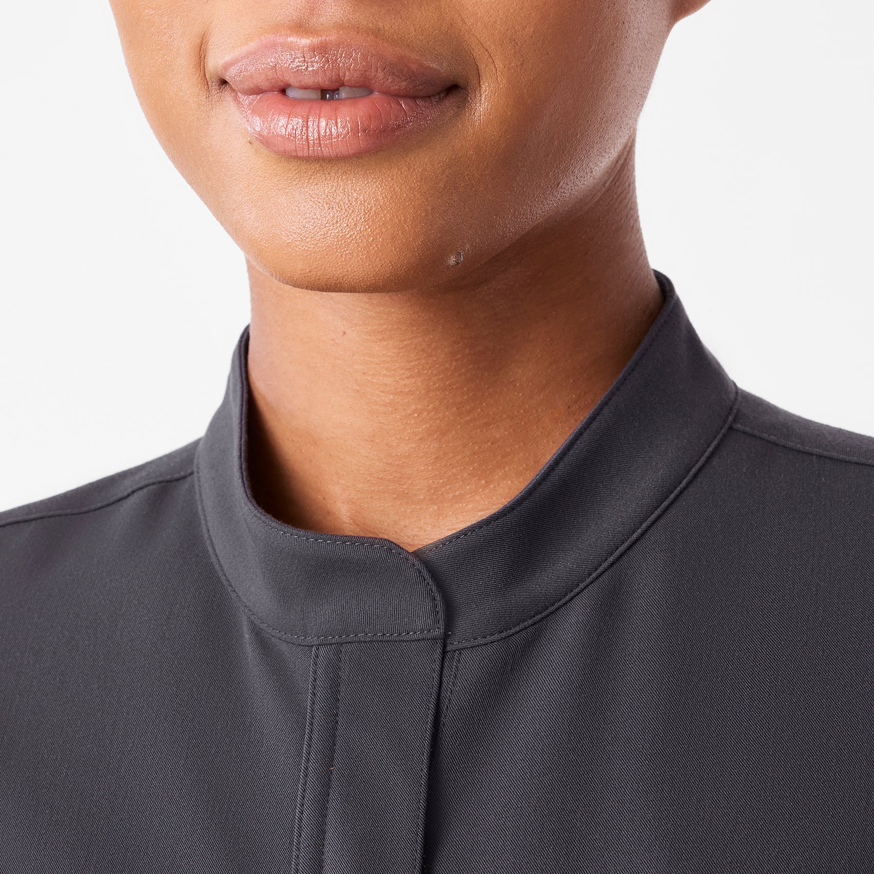 women's Charcoal Rafaela Wide Leg - Petite ScrubJumpsuit™ - Image 4
