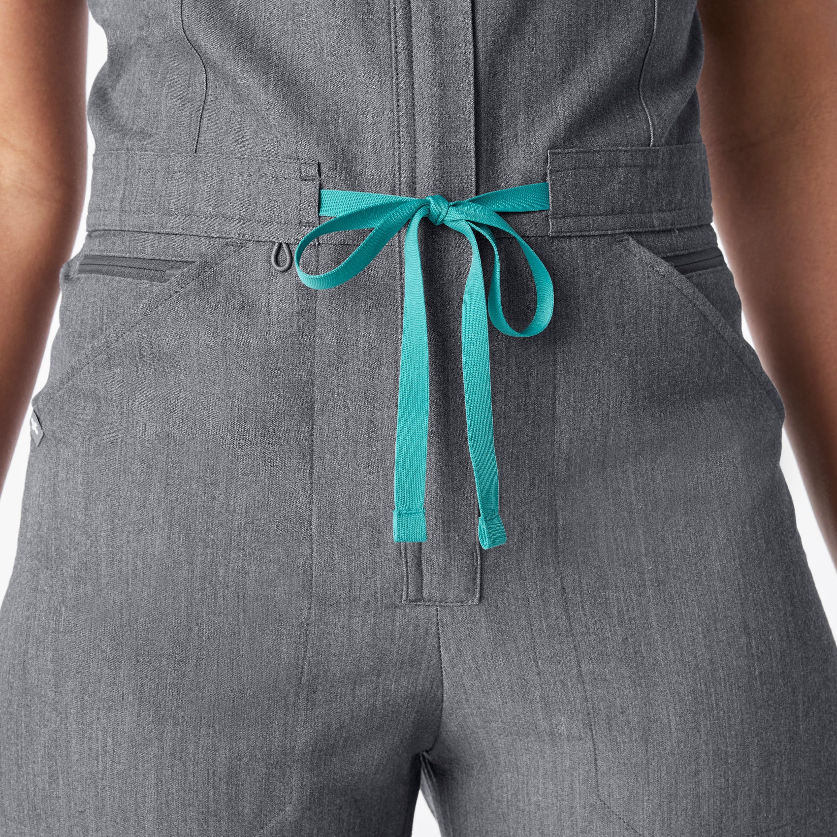 women's Graphite Rafaela Wide Leg - Petite ScrubJumpsuit™ - Image 6