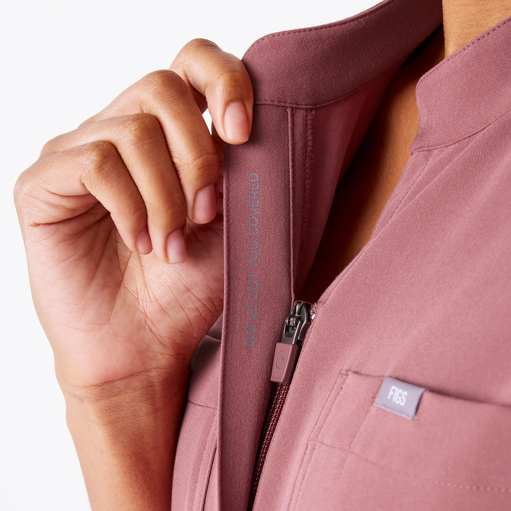 women's Mauve Rafaela Wide Leg - Petite ScrubJumpsuit™ - Image 4