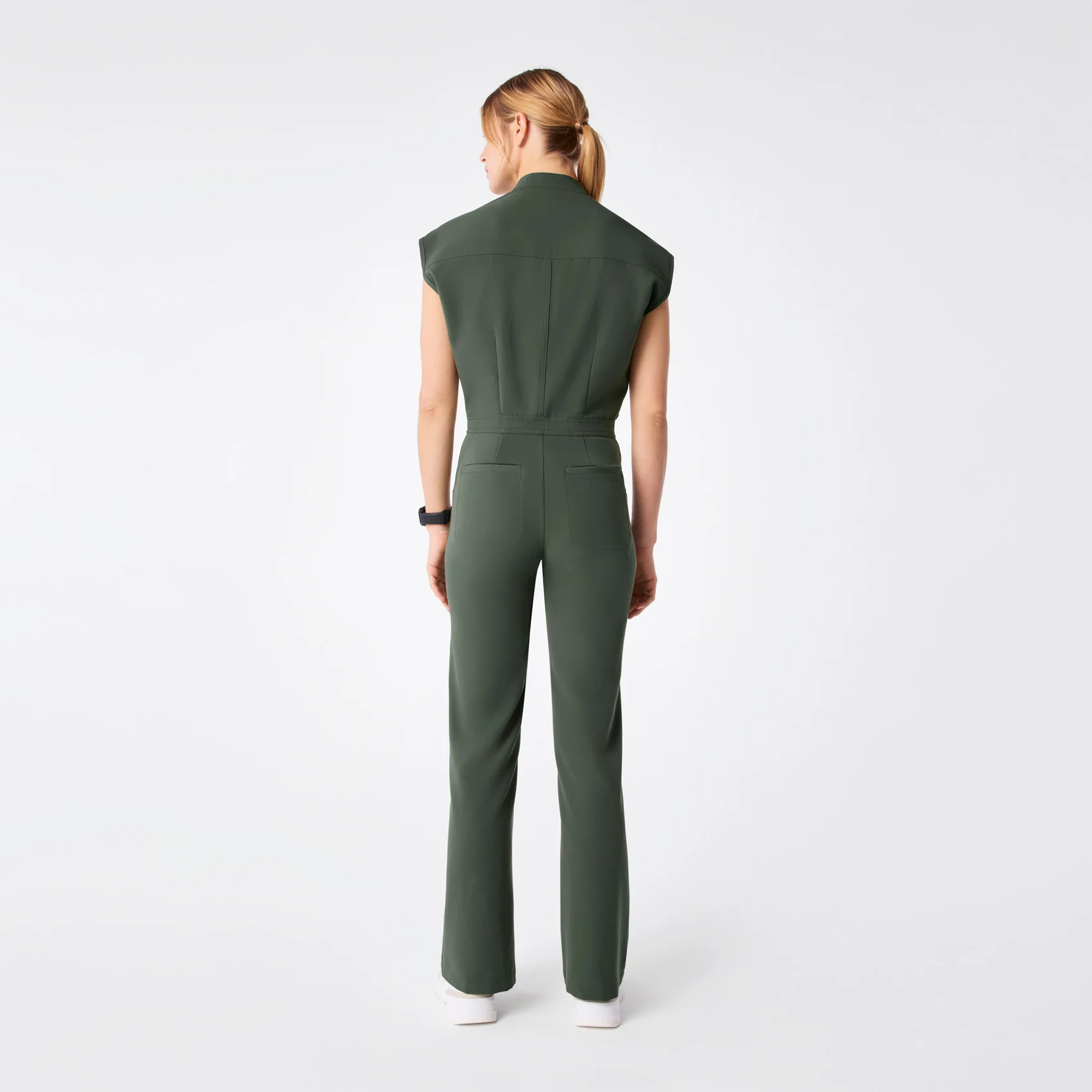 women's Moss Rafaela Wide Leg - Petite ScrubJumpsuit™ - Image 2