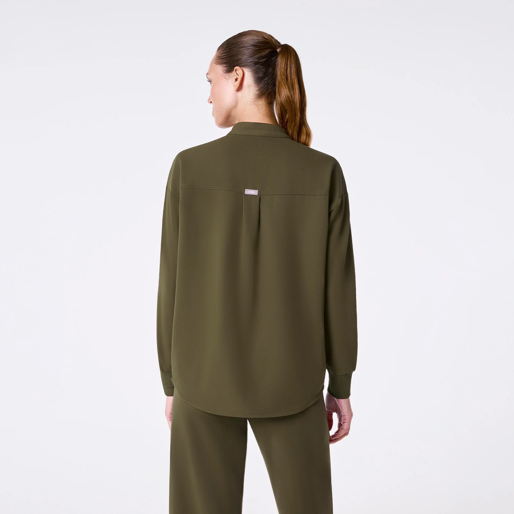 women's Spruce Rafaela Relaxed Longsleeve - Scrub Top - Image 4