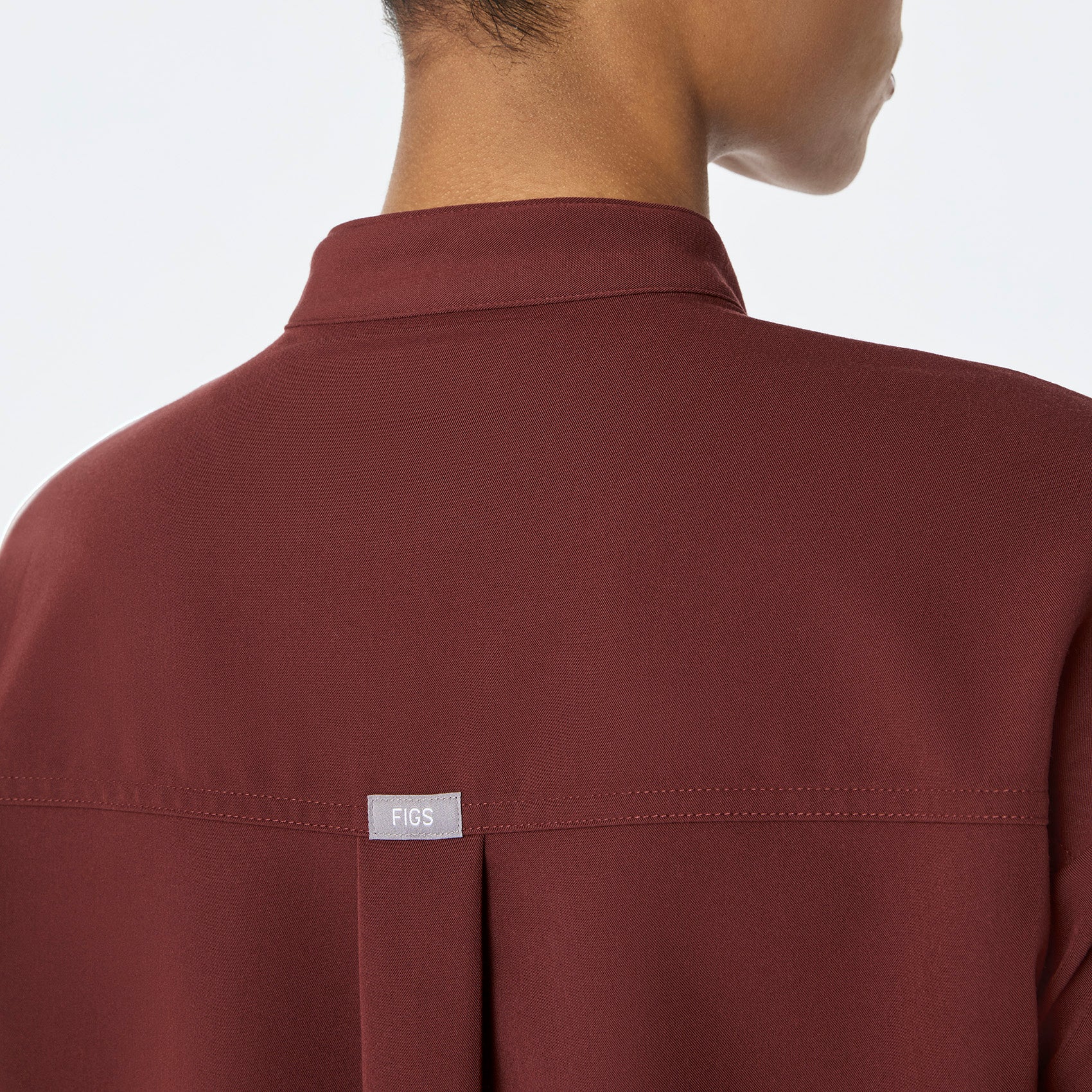 women's Walnut Rafaela Relaxed Longsleeve - Scrub Top - Image 5