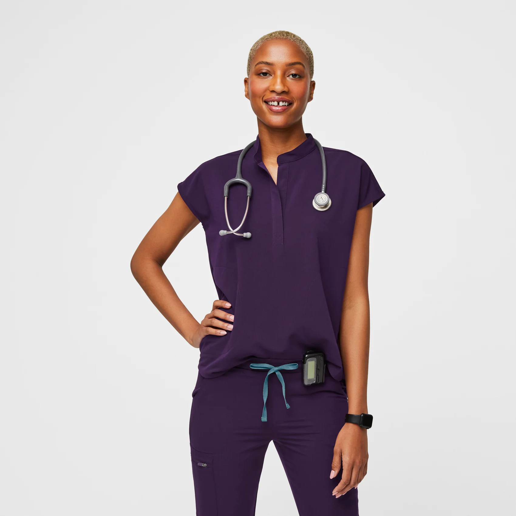 women's Purple Jam Rafaela™ - Oversized Scrub Top (3XL - 6XL)