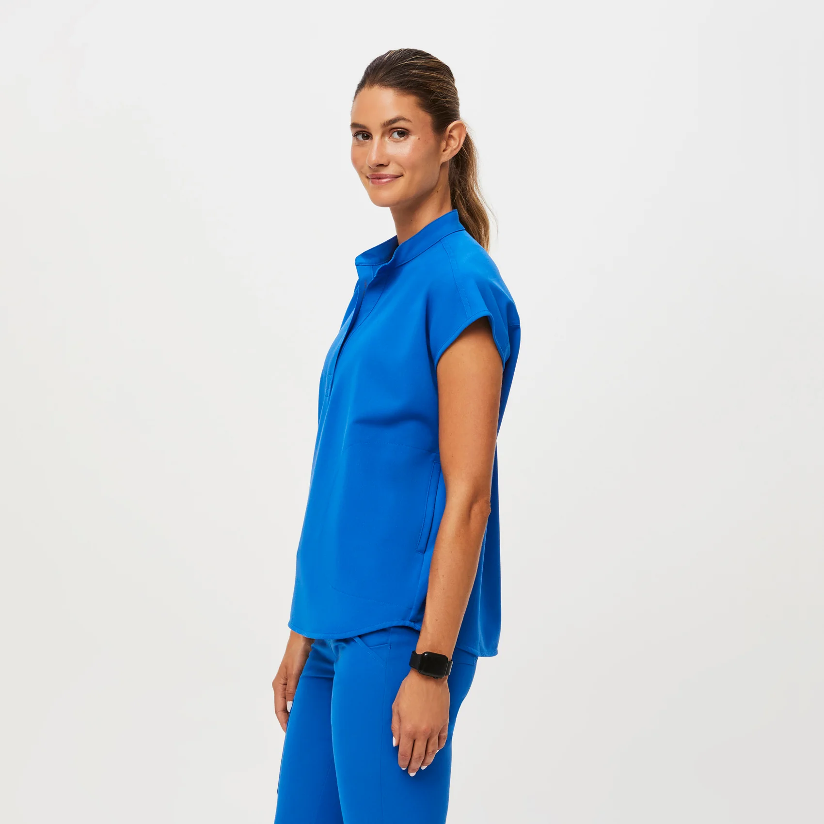 Women's Royal Blue Rafaela™ - Oversized Scrub Top - Image 3