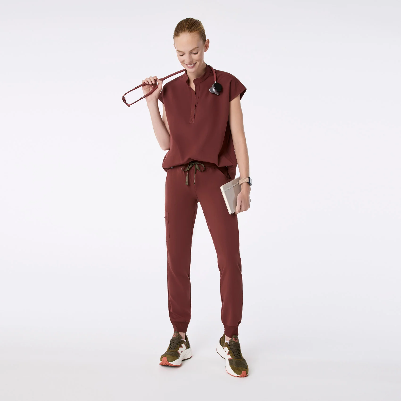 women's Walnut Rafaela - Oversized Scrub Top™ - Image 2