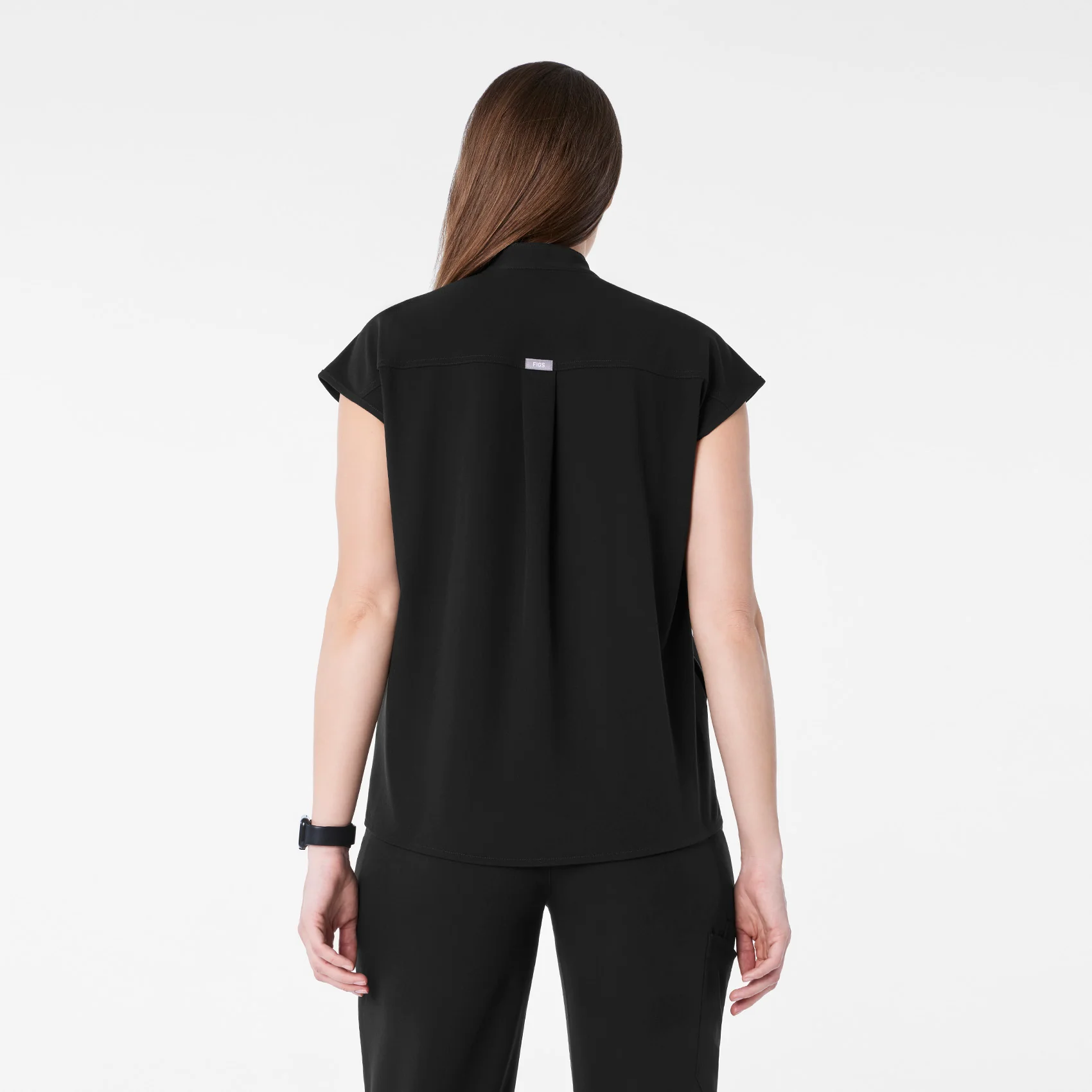 women's Black Rafaela Maternity - Scrub Top™ - Image 4