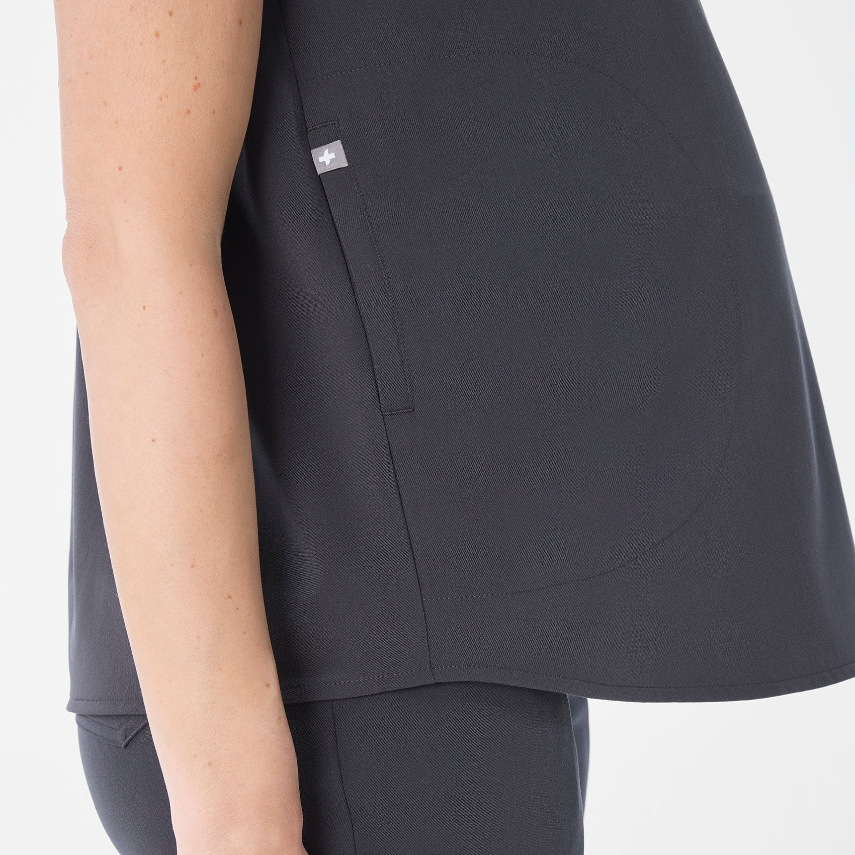 women's Charcoal Rafaela Maternity - Scrub Top™ - Image 8