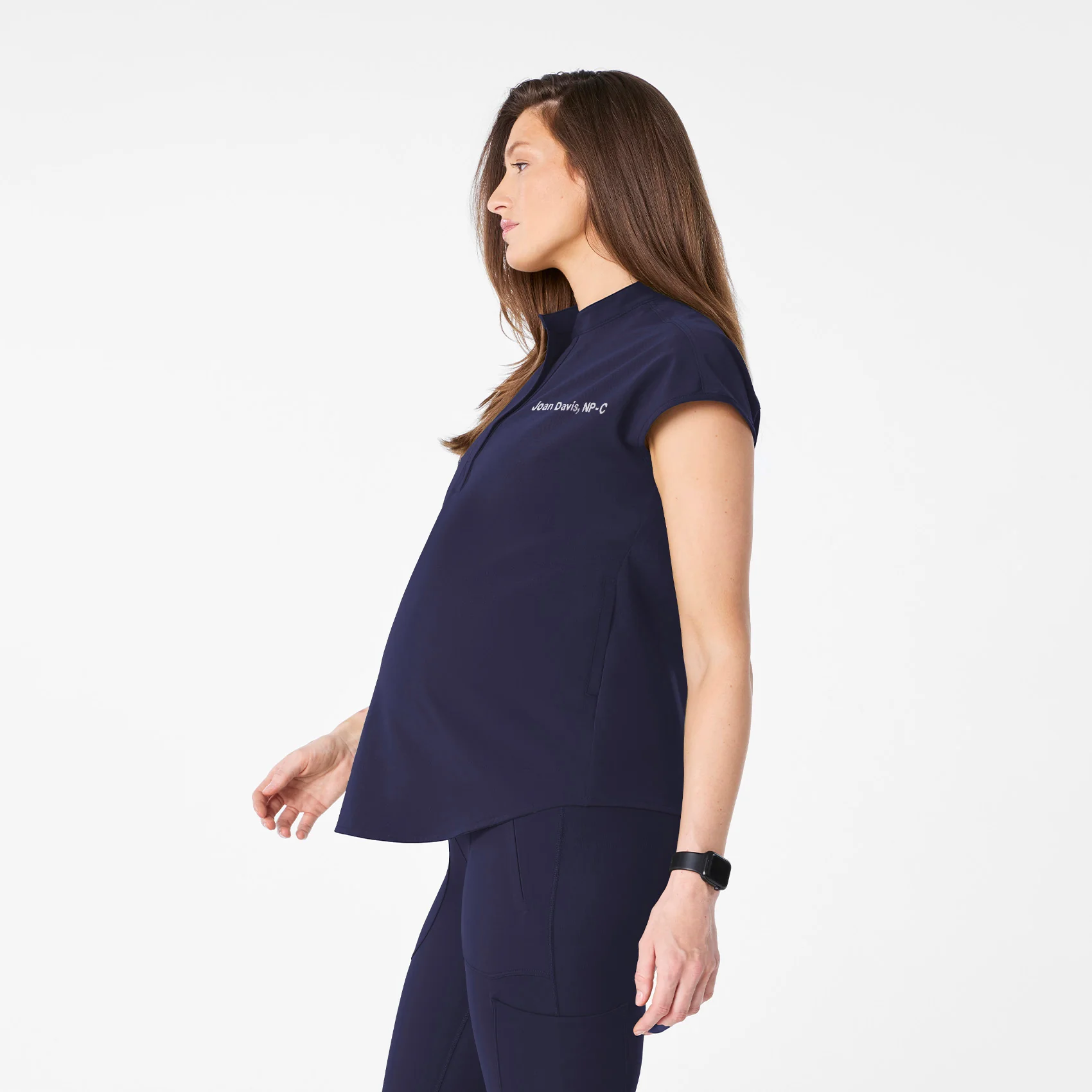women's Navy Rafaela Maternity - Scrub Top™ - Image 3
