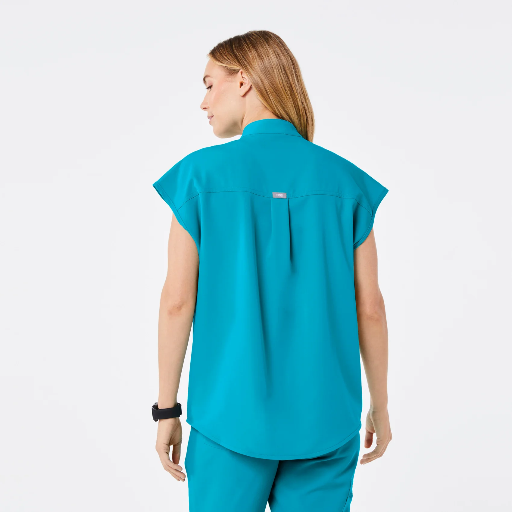 women's Teal Rafaela - Oversized Scrub Top™ - Image 4