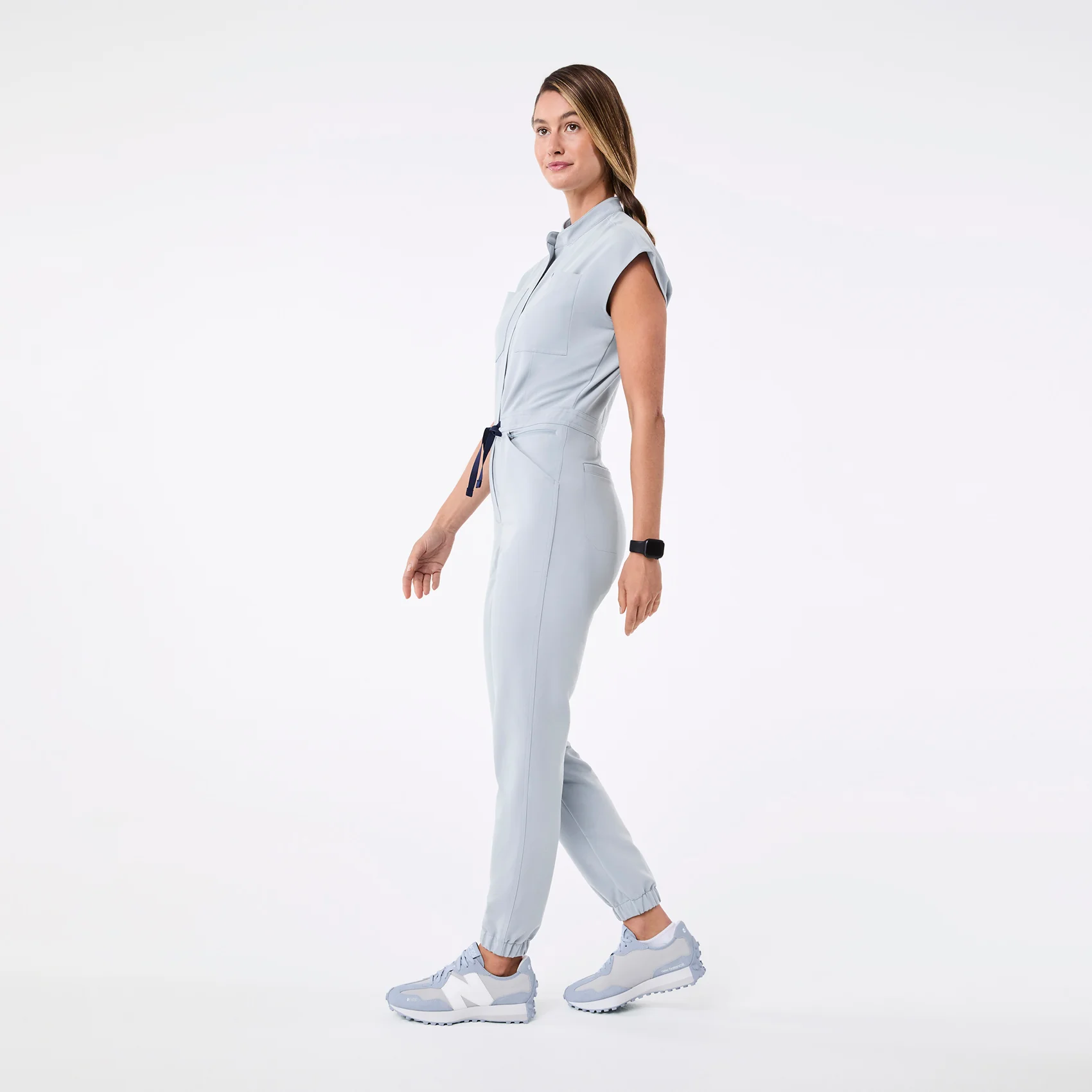 women's Dusty Blue Rafaela Cargo - ScrubJumpsuit™ - Image 3