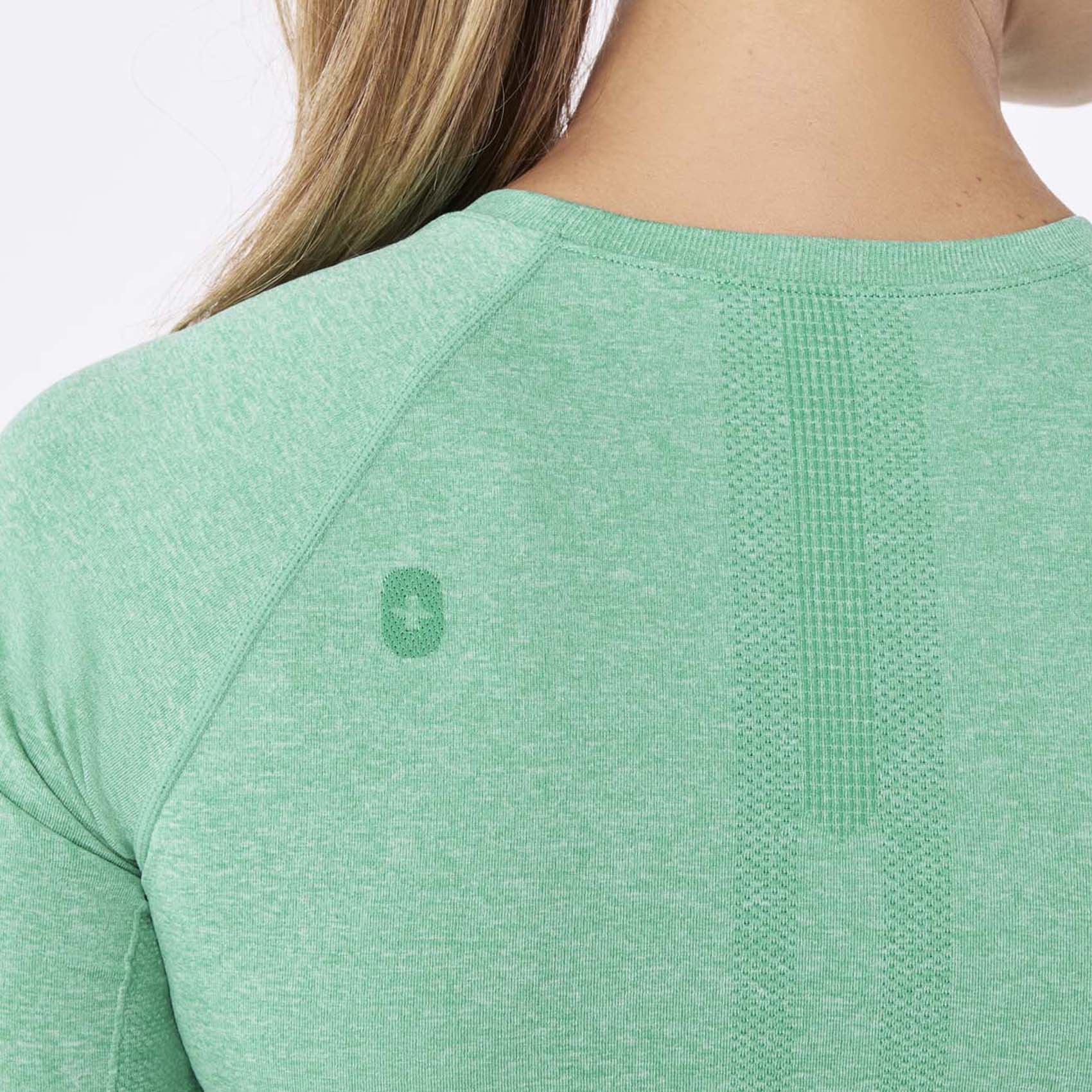 women's Surgical Green Salta Seamless Cropped - Longsleeve Underscrub - Image 5