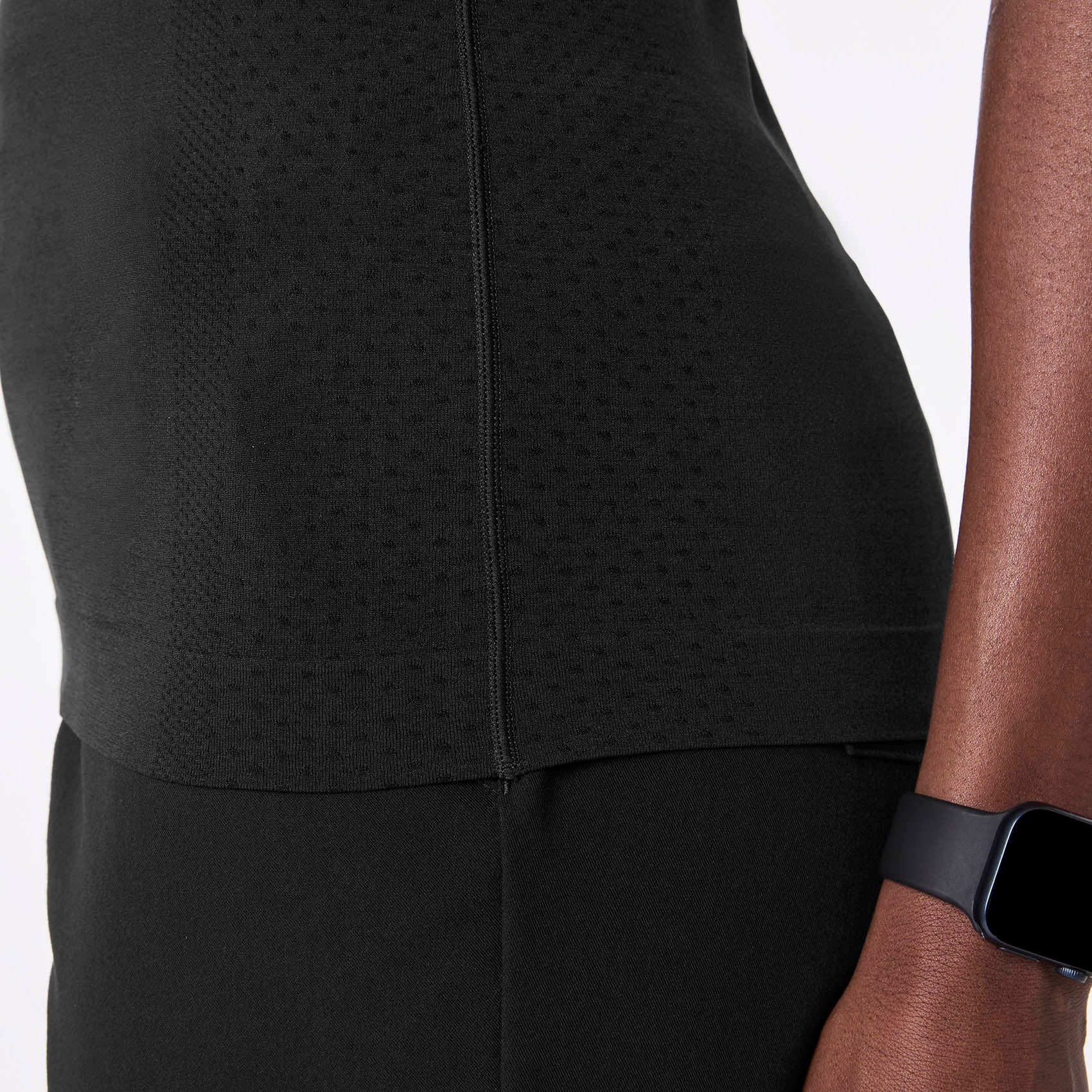 women's Black Salta Seamless - Shortsleeve Underscrub - Image 8