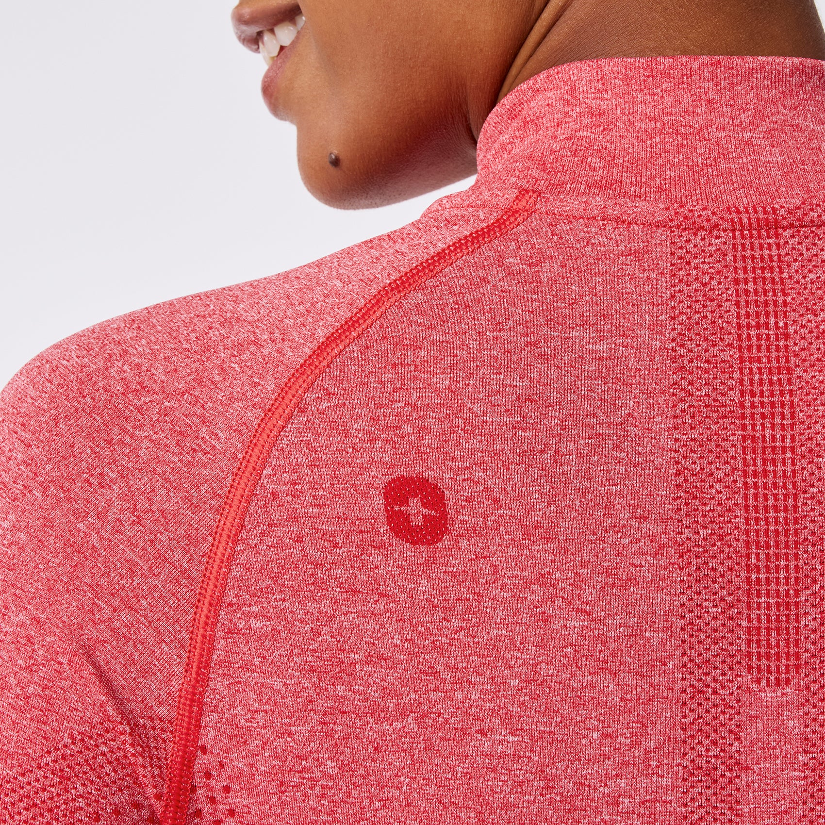 women's Hibiscus Salta Seamless ¼ Zip - Longsleeve Underscrub - Image 5