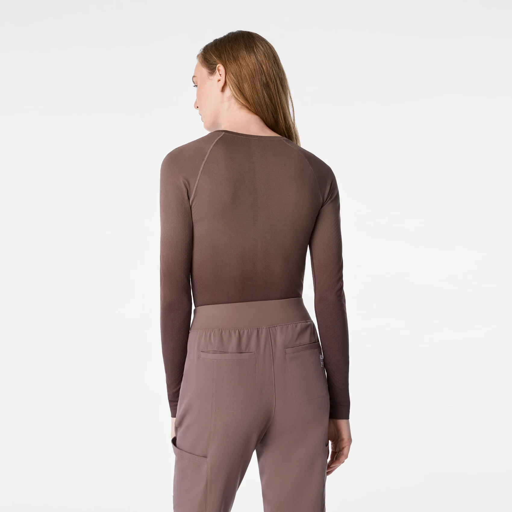 women's Ombre Smokey Taupe STAR WARS™ | FIGS Salta Seamless - Longsleeve Underscrub - Image 5