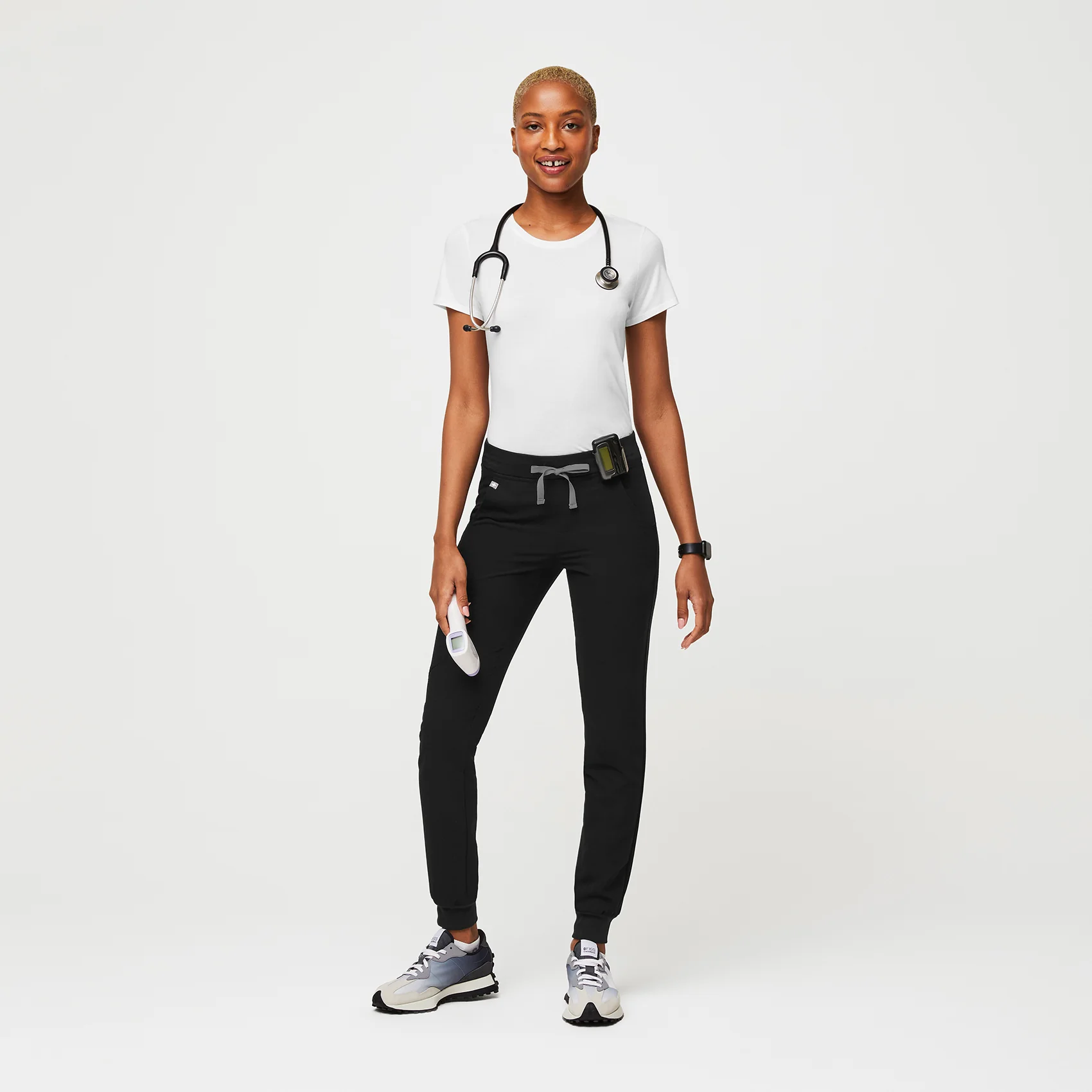 Women's White Supersoft - Shortsleeve Underscrub - Image 2
