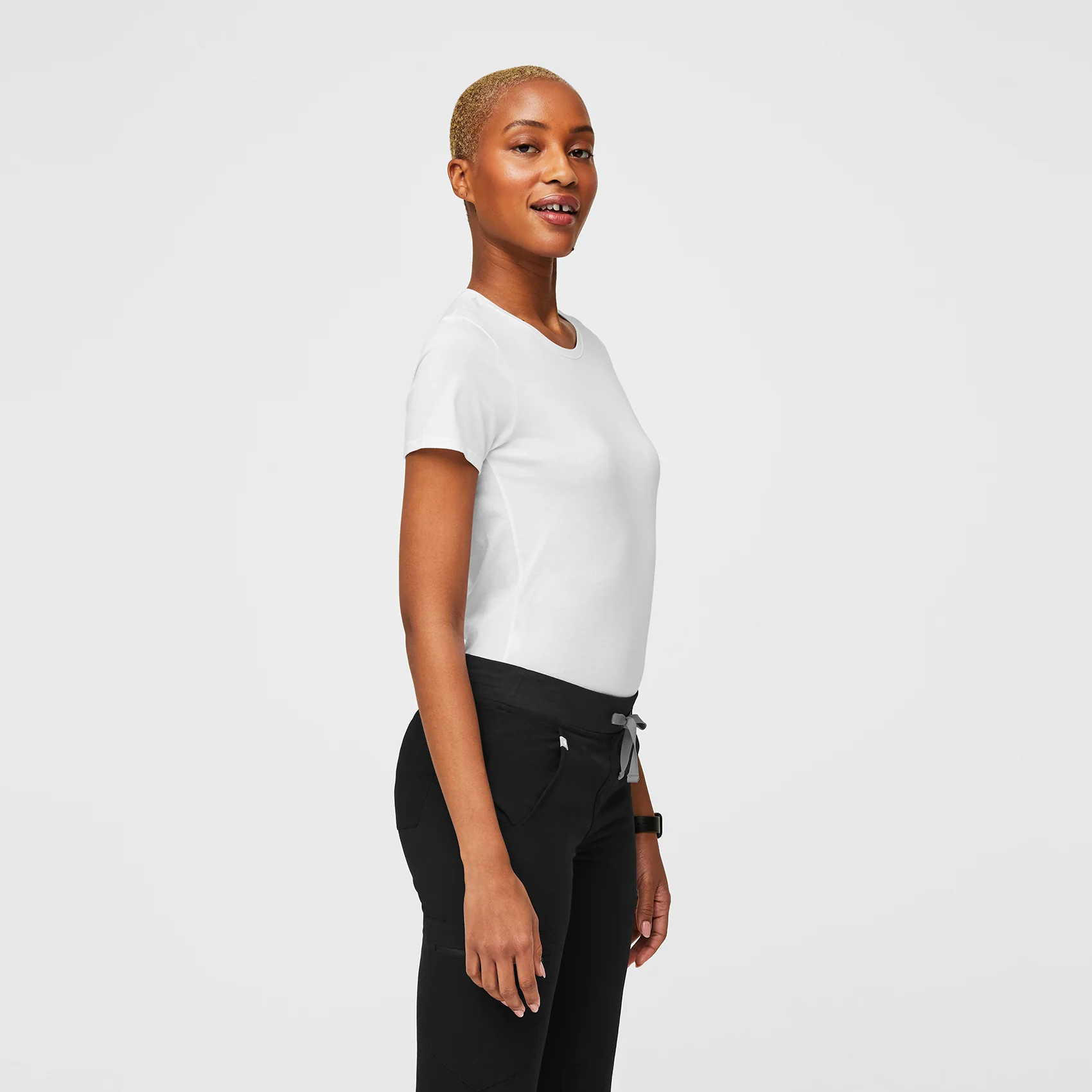 Women's White Supersoft - Shortsleeve Underscrub - Image 3