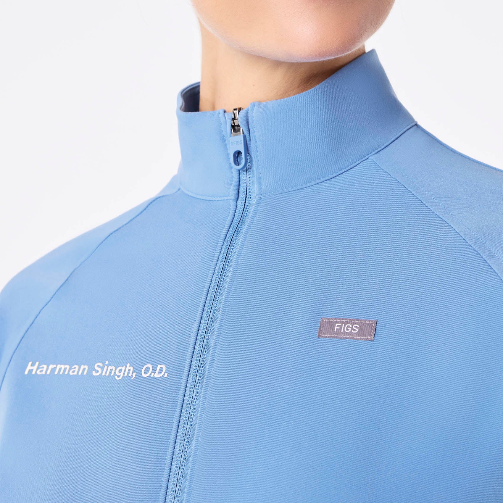 women's Ceil Blue Sydney -  Scrub Jacket - Image 6