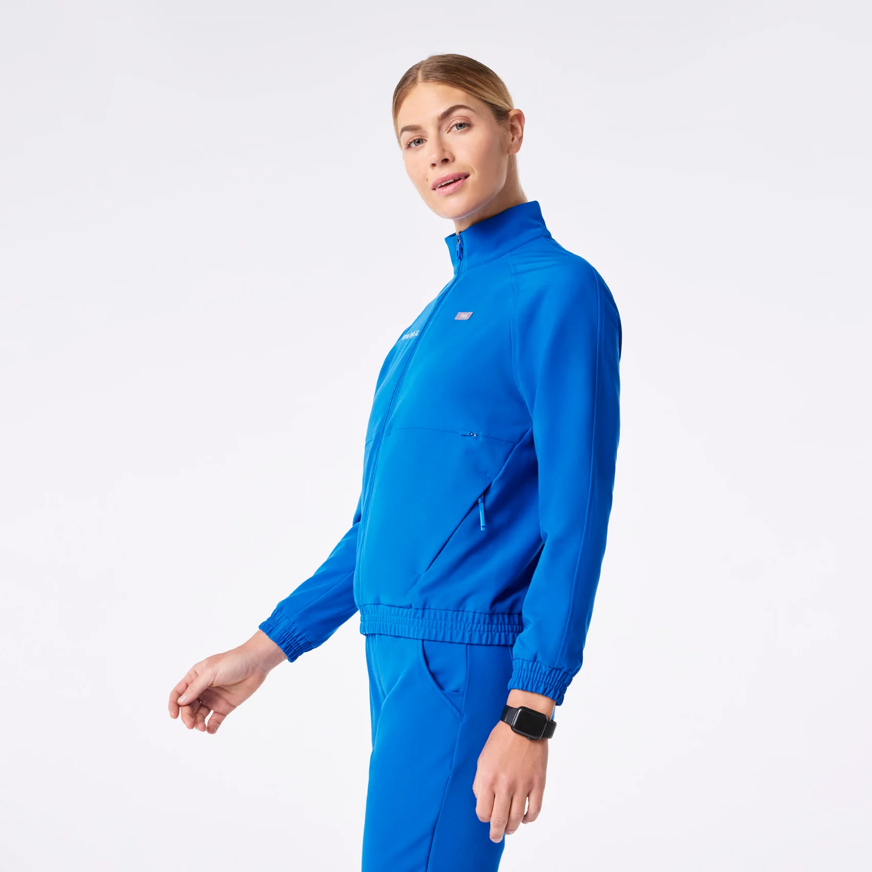 women's Royal Blue Sydney - Scrub Jacket - Image 3