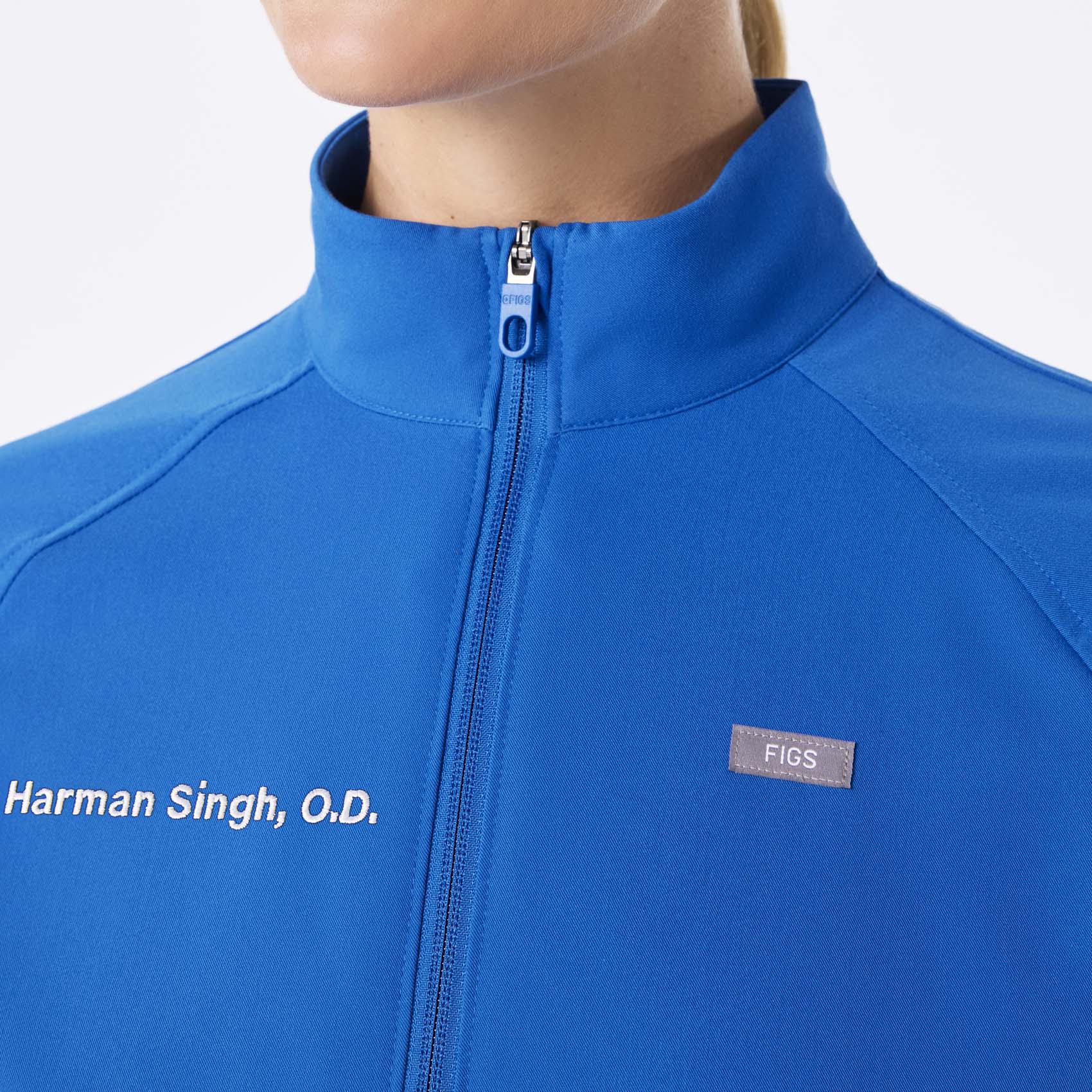 women's Royal Blue Sydney - Scrub Jacket - Image 6