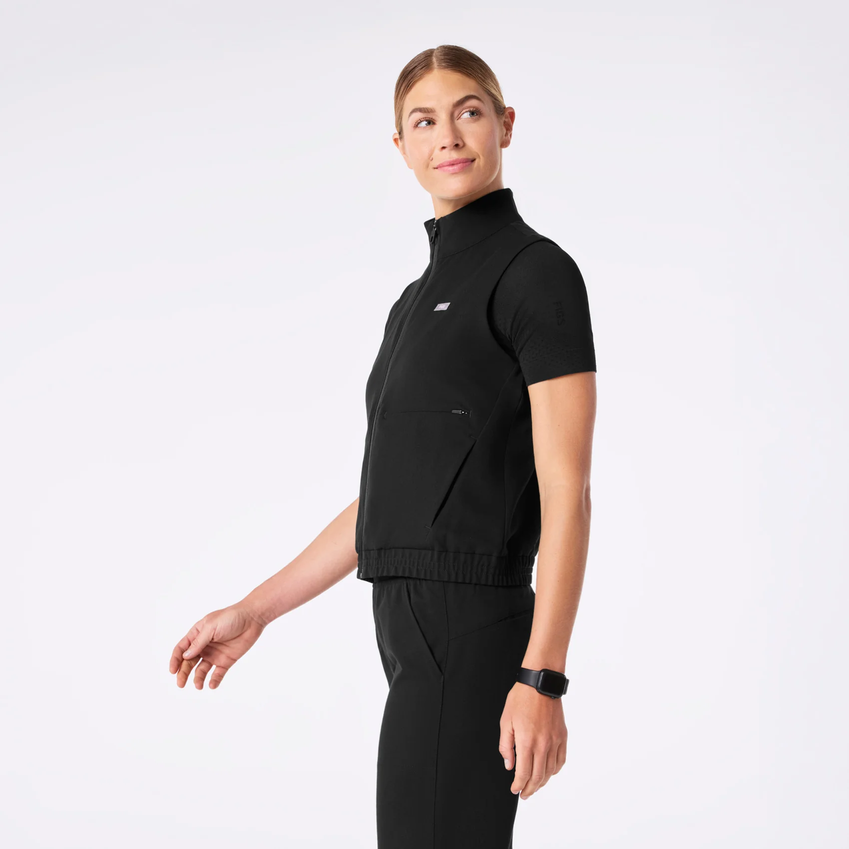women's Black Sydney Vest - Image 3