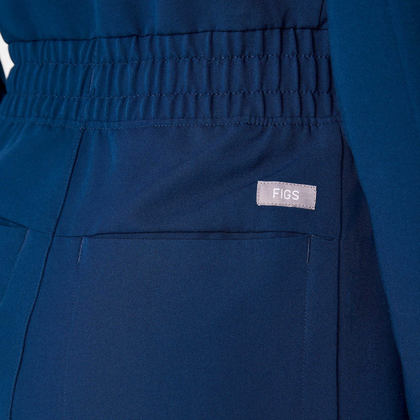 women's Team USA Blue FIGS x Team USA Longsleeve Straight Leg - Petite Scrubjumpsuit™ - Image 7
